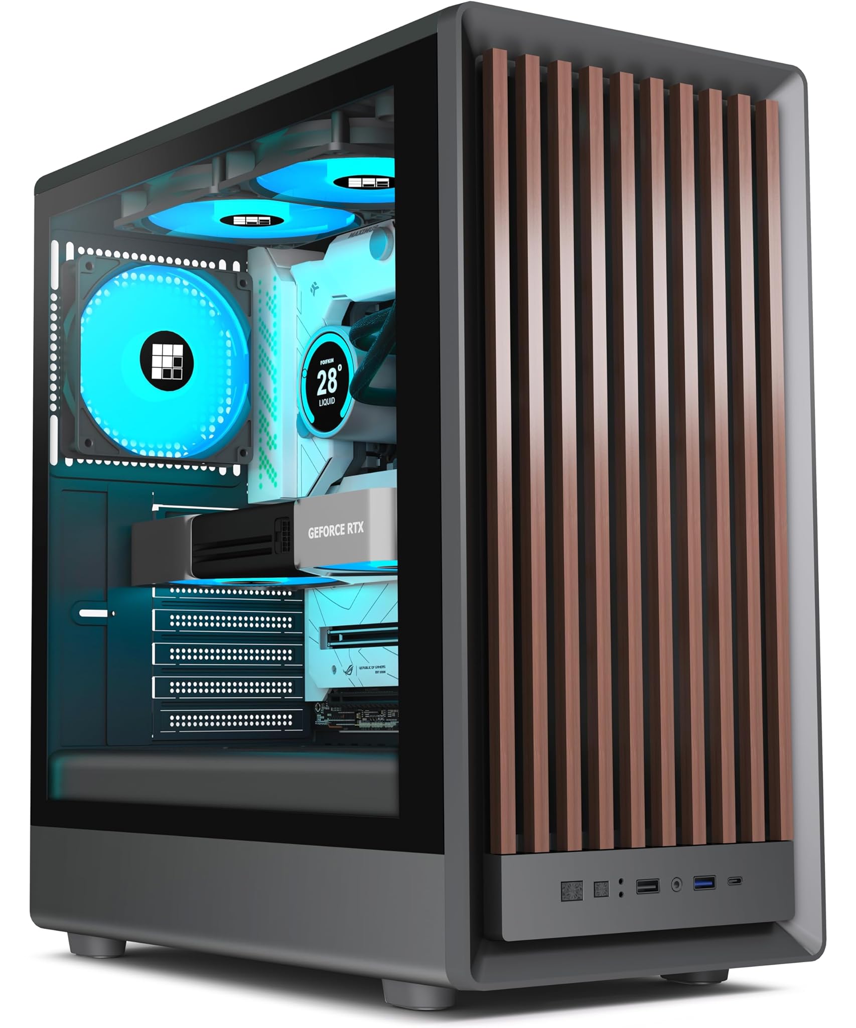 Foifkin M1 PC Case - Mid-Tower Gaming, Nero