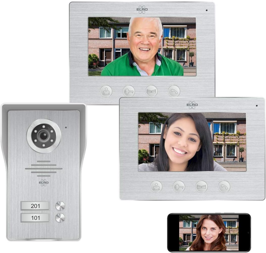 Elro DV477IP2 Videocitofono IP WiFi 2 Famiglie
