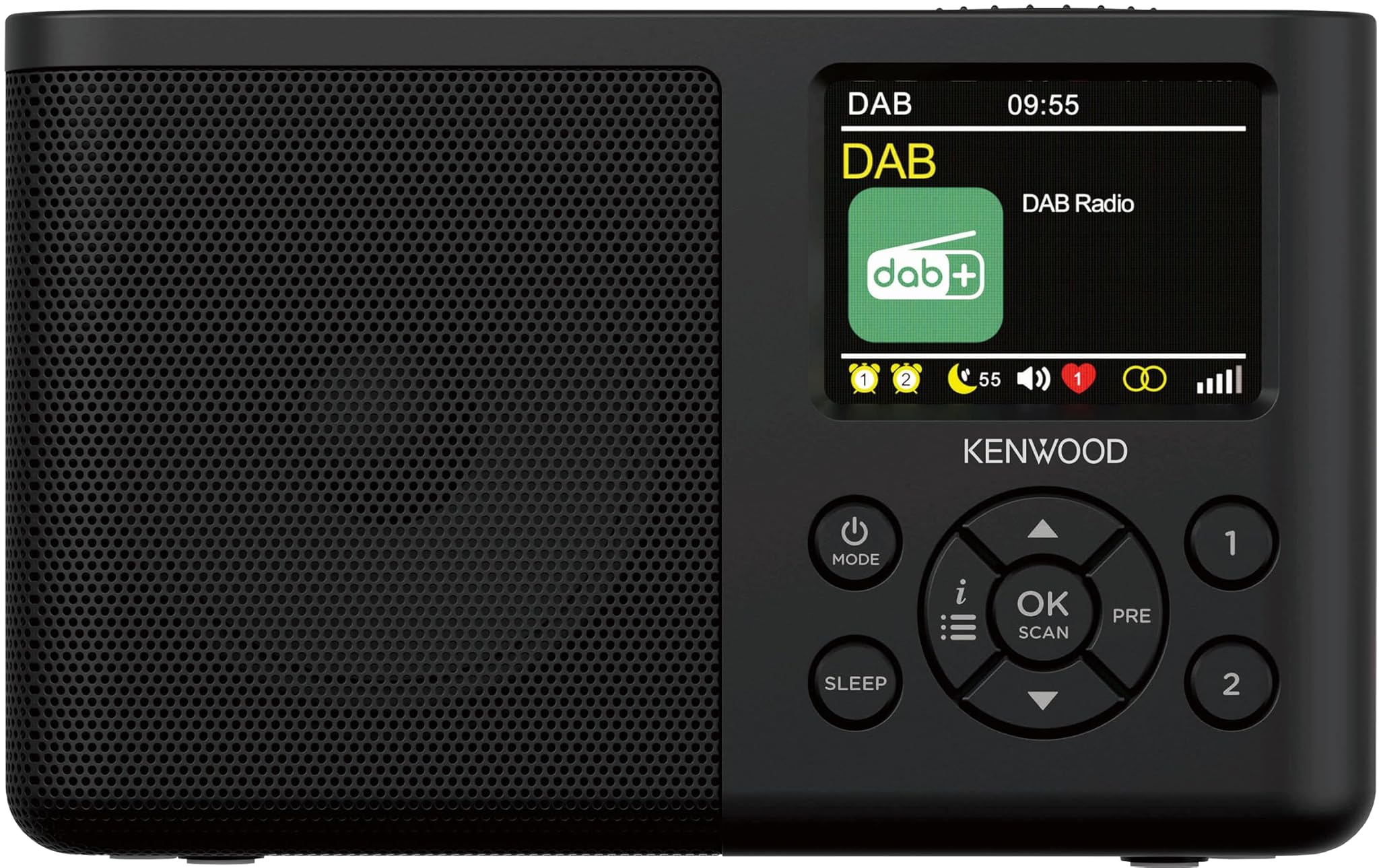 Kenwood CR-M33DAB-B - Radio Portatile DAB+ Bluetooth, Nero