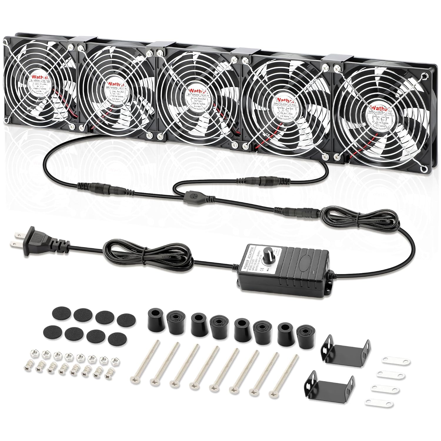 Wathai 5 Ventole Computer 120mm Doppia Palla - immagine 1