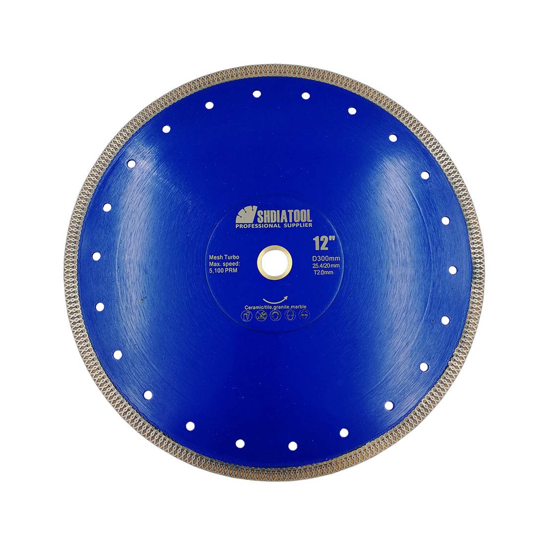 Shdiatool Disco Taglio Diamantato 300mm Turbo Mesh