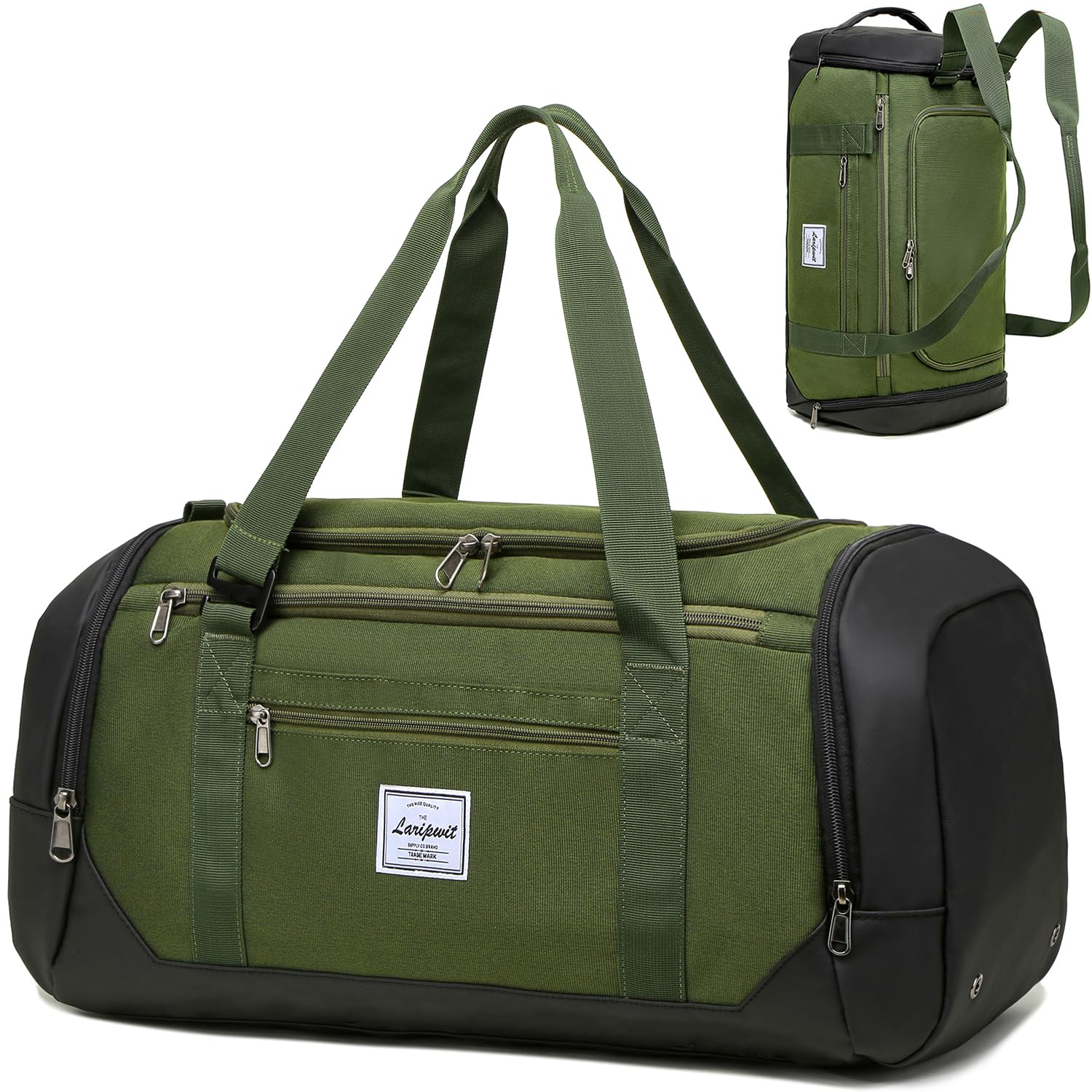 Laripwit Borsa Sportiva da Uomo 40L, Verde