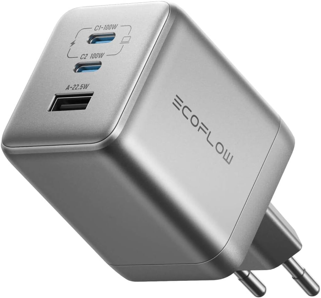 Caricatore EcoFlow RAPID Pro (100 W, 3 porte, GaN) - immagine 1