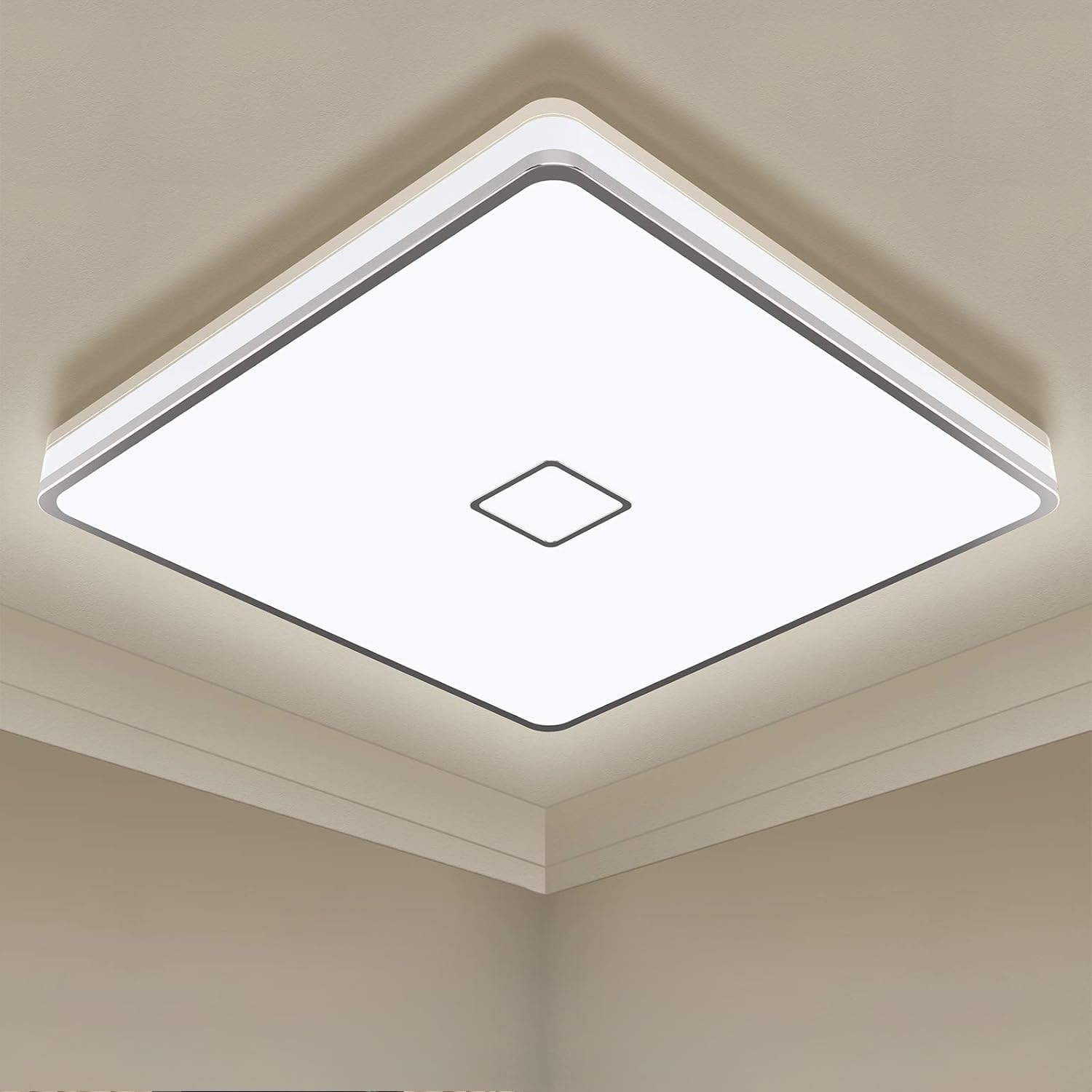 Airand Lampada da Soffitto LED 24W Quadrata 4000K