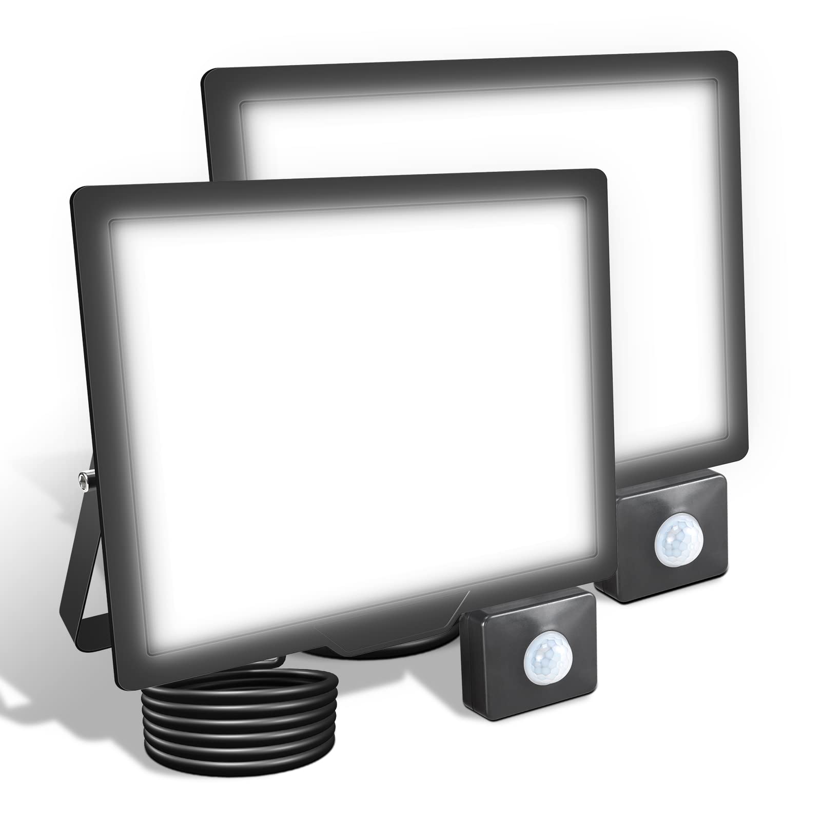 Skyworld 2 Pezzi Faretto LED Esterno con Sensore 75W