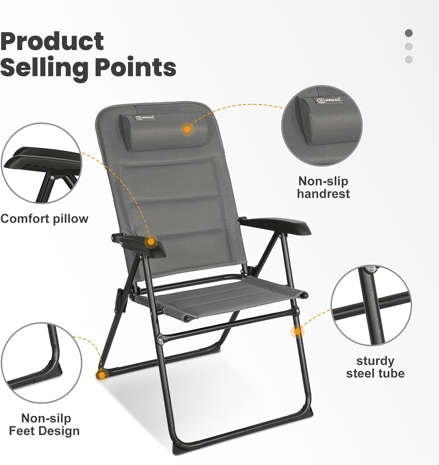 Homecall 30022 Sedia, Grigio - immagine 6