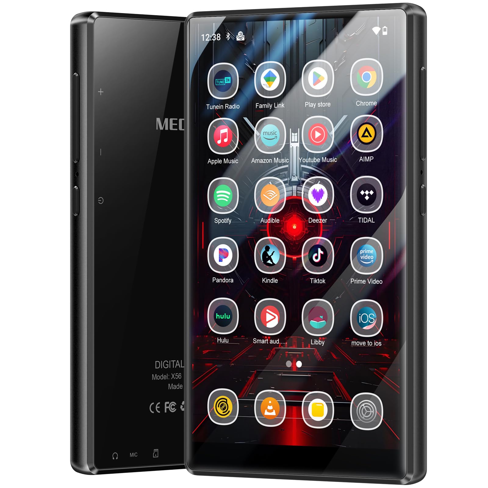 Mechen Lettore MP3 256 GB con Bluetooth WiFi, Android 13