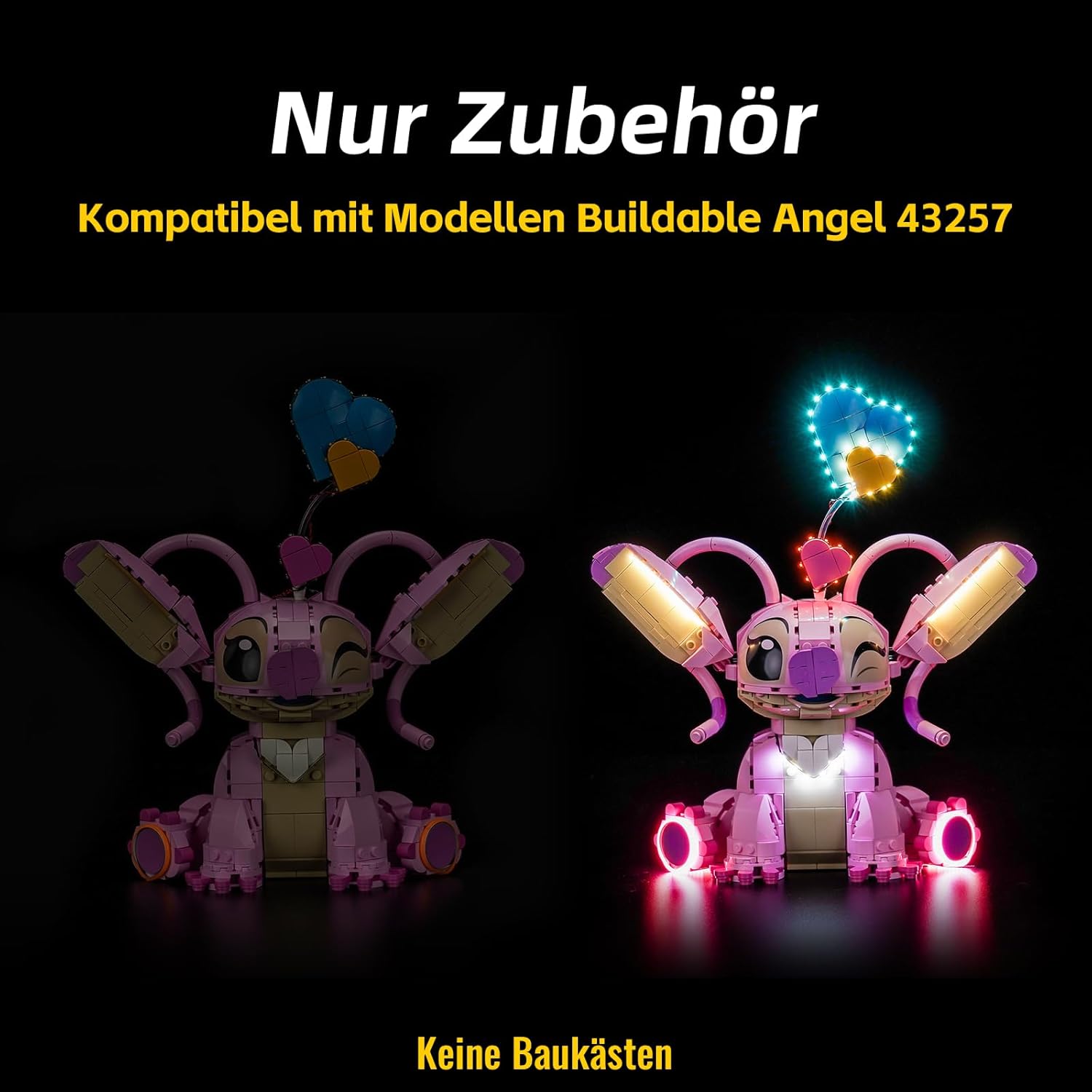 Kit luce telecomando compatibile con Lego 43257 Angel (nessun modello), set di illuminazione a LED, compatibile con Lego Angel 43257 giocattolo creativo - immagine 3
