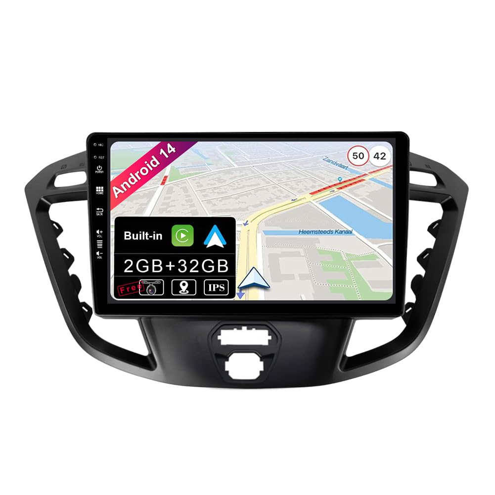 BXLIYER Android 14 Autoradio 9" per Ford Tourneo Transit Custom