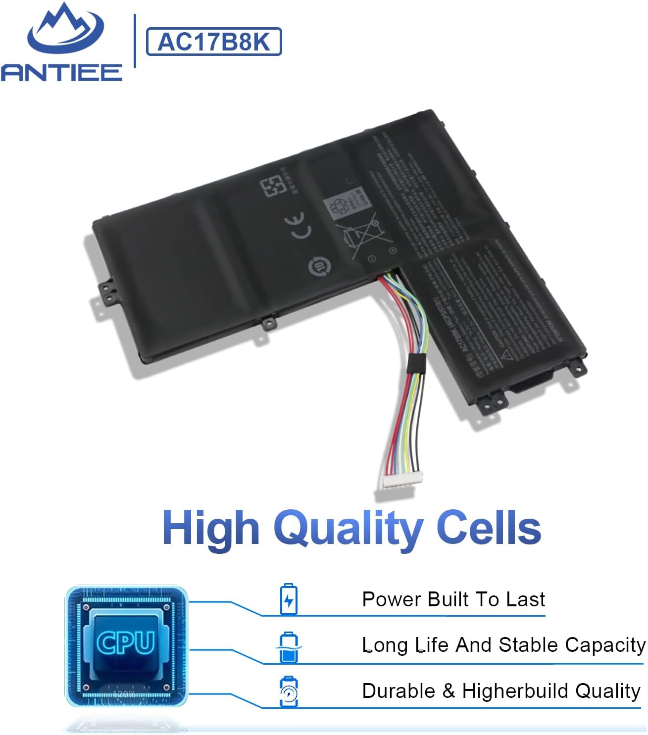 Antiee AC17B8K Batteria 48Wh per Acer Swift 3 SF315-52 - immagine 4