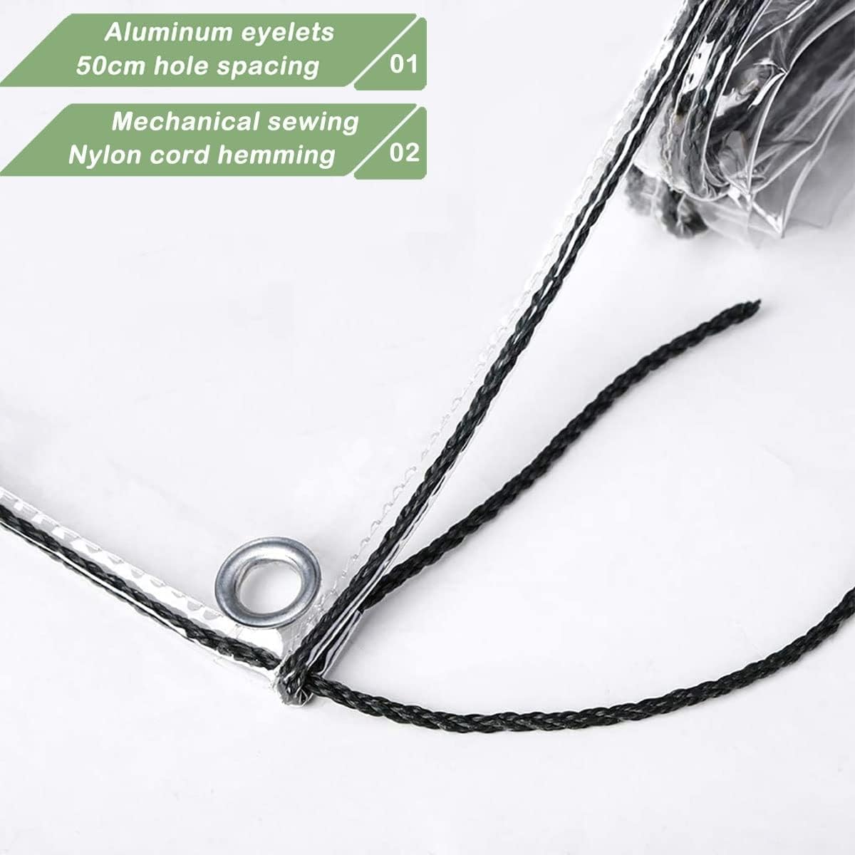 Telone Trasparente Impermeabile con Occhielli 400g/m² - immagine 3