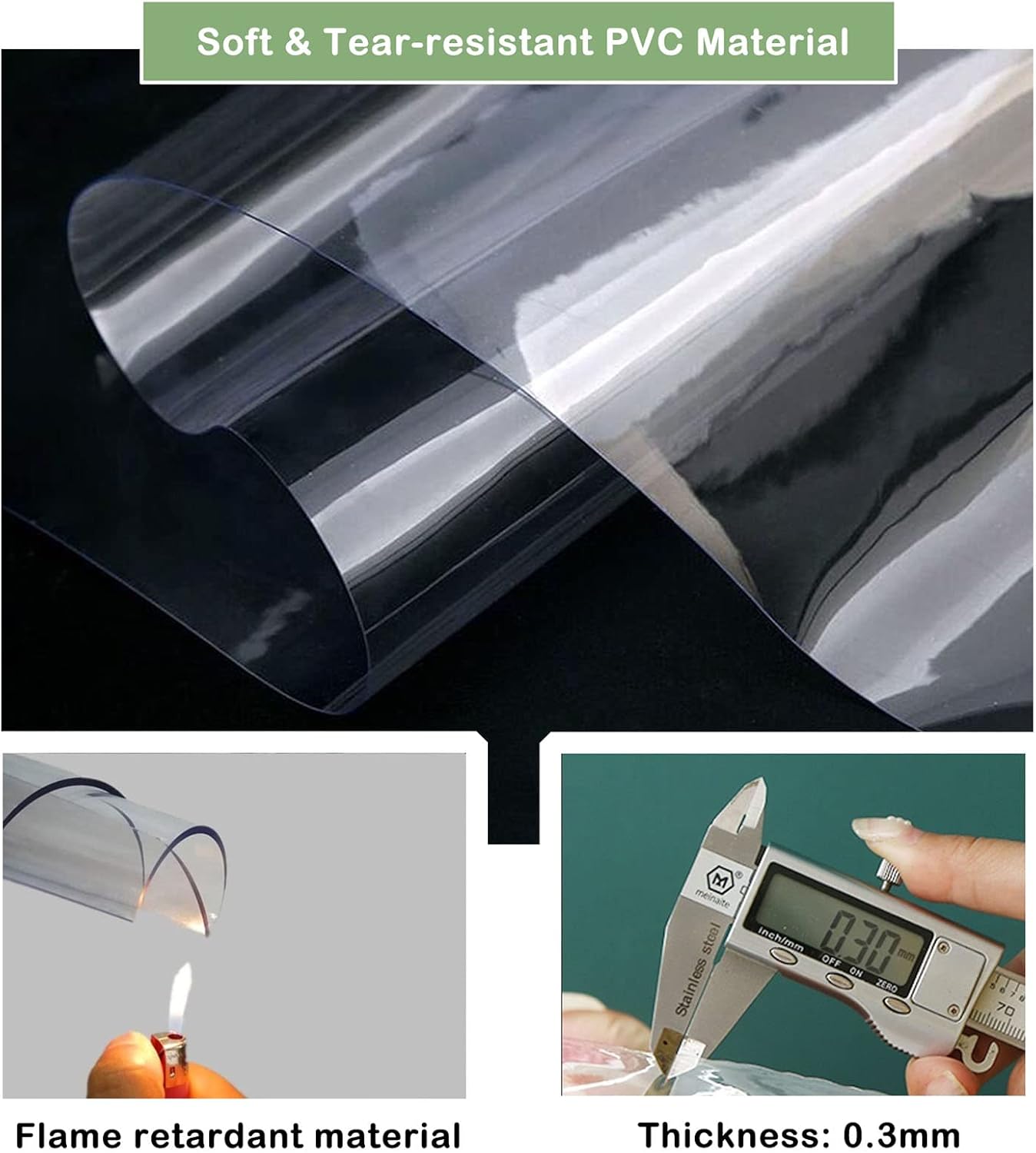 Telone Trasparente Impermeabile con Occhielli 400g/m² - immagine 5