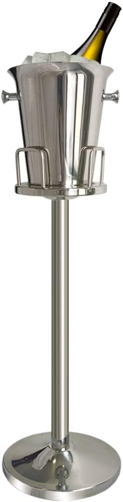 Secchiello Ghiaccio con Supporto 5L d'Argento 91cm