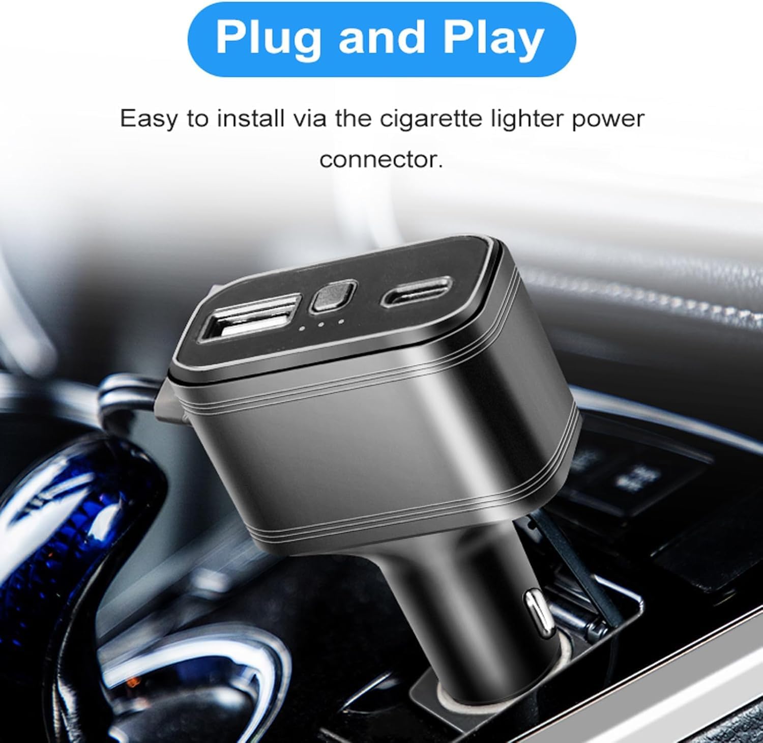 Tracker GPS 4G LTE Nascosto per Auto con Ricarica USB - immagine 2