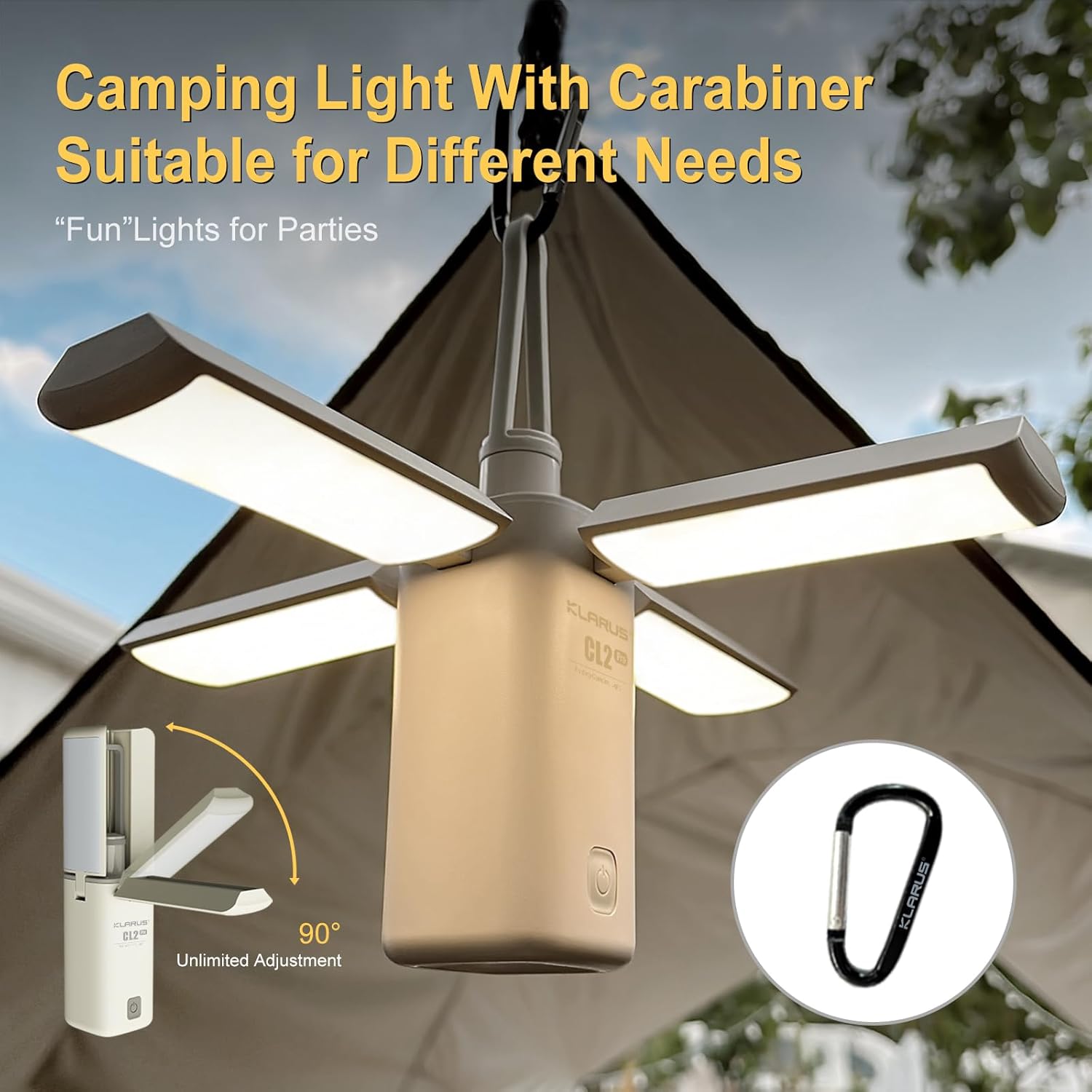 CL2 Pro Lampada Campeggio Ricaricabile 14000 mAh - immagine 3