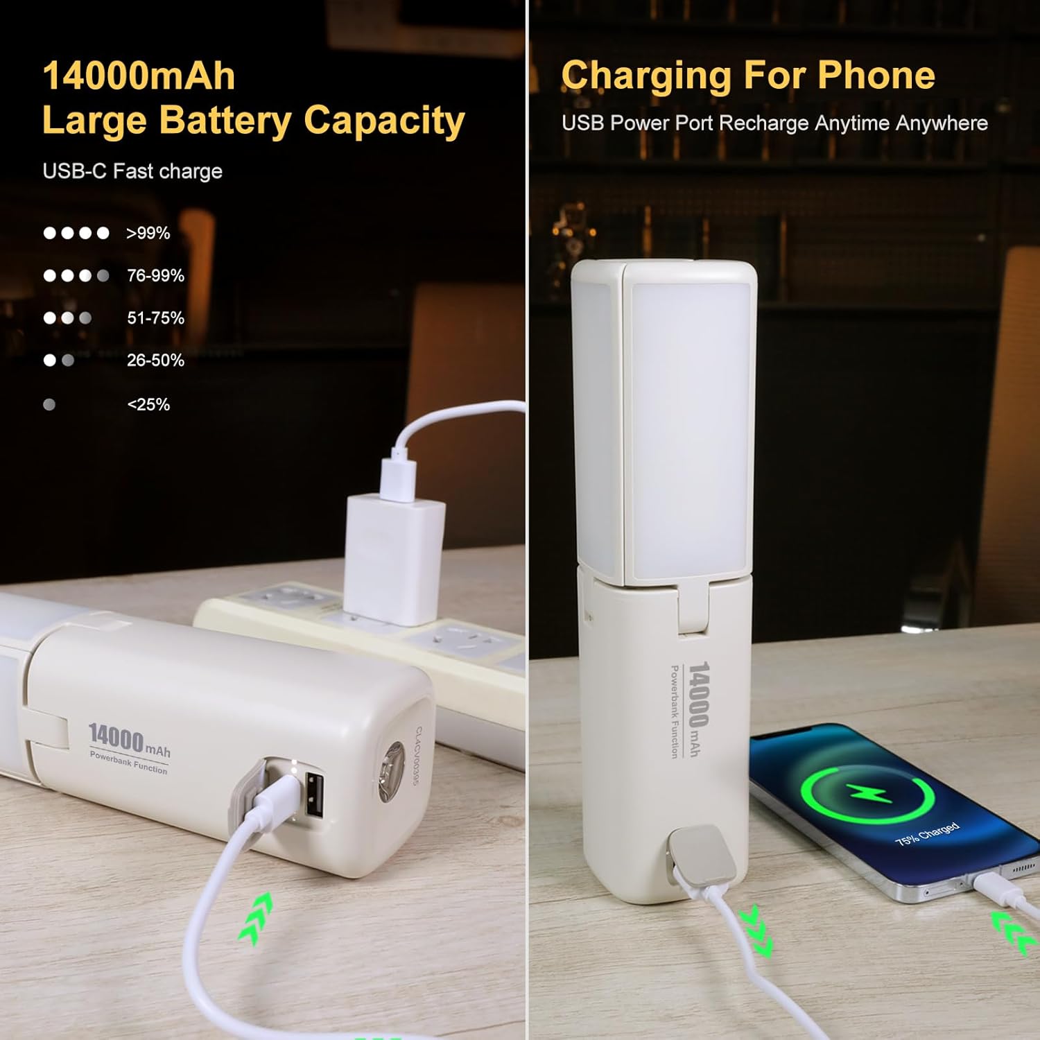 CL2 Pro Lampada Campeggio Ricaricabile 14000 mAh - immagine 5