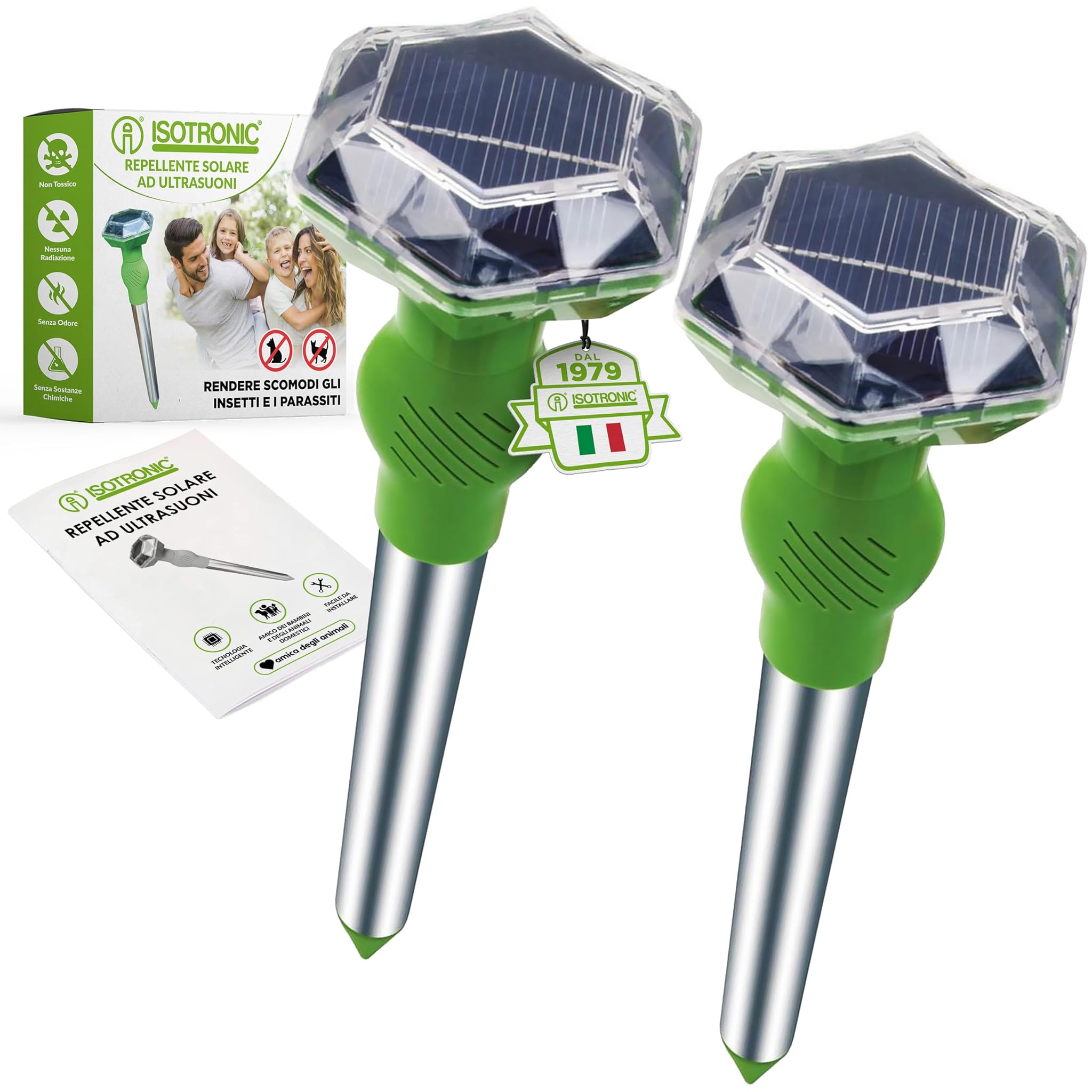 Isotronic Repellente Solare ad Ultrasuoni con Rilevatore