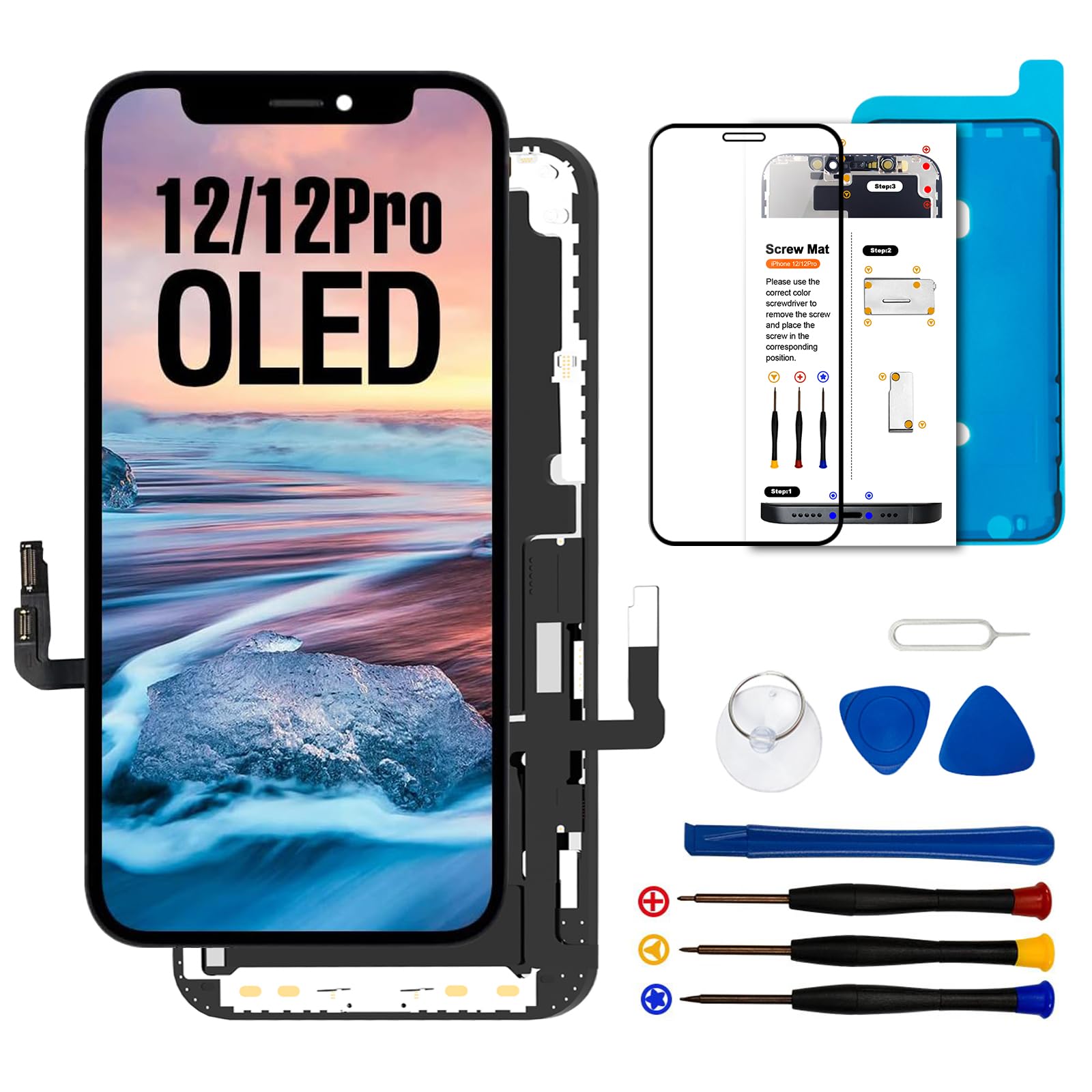 Dinow Display OLED per iPhone 12/12 PRO Schermo