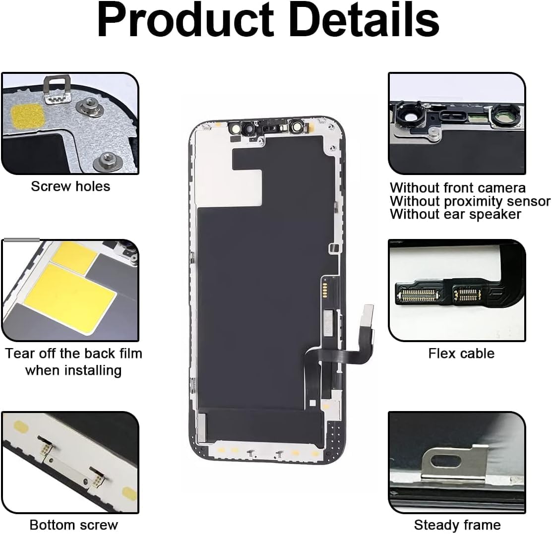 Dinow Display OLED per iPhone 12/12 PRO Schermo - immagine 5