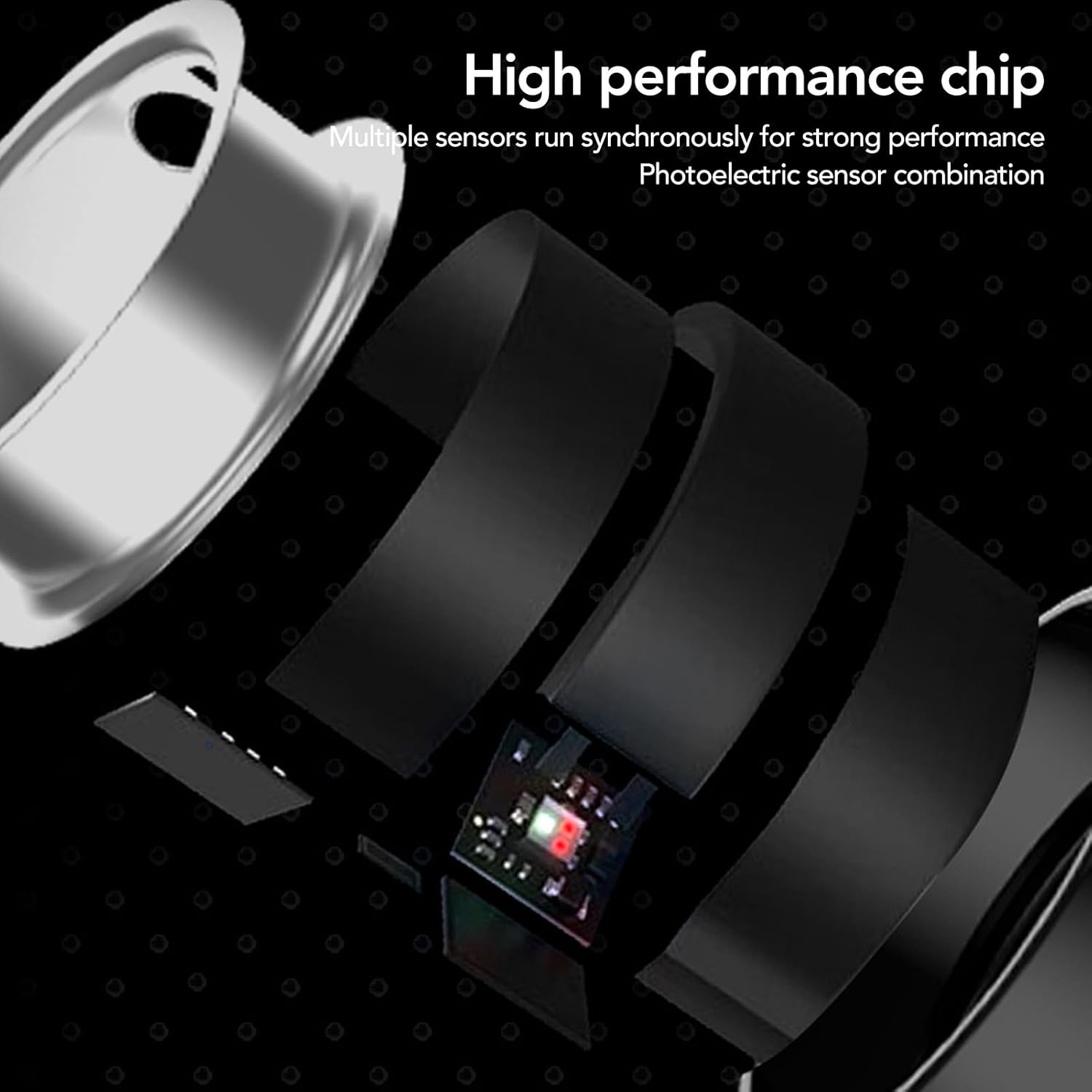 Dpofirs Anello Intelligente per Fitness e Salute - immagine 3