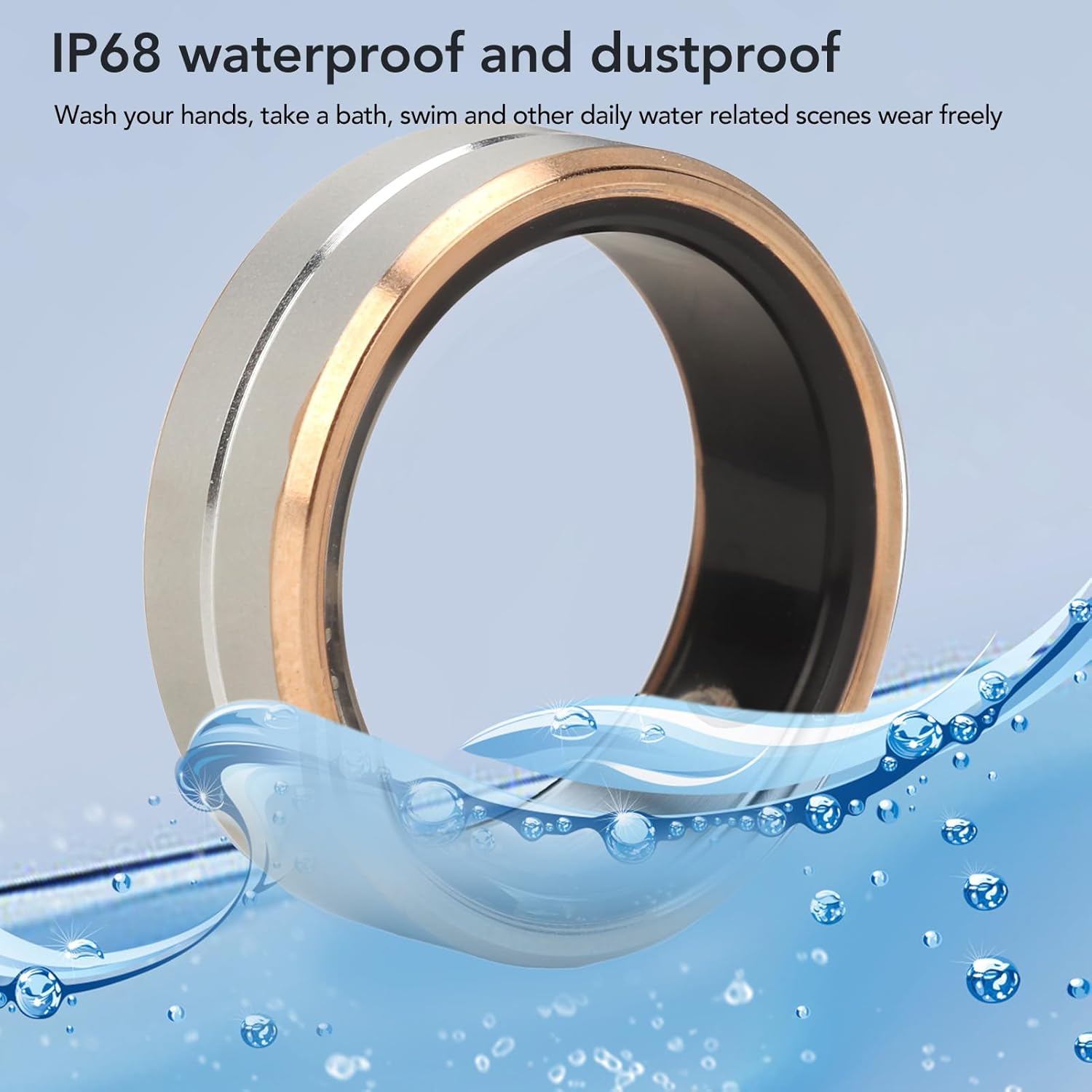 Dpofirs Anello Intelligente per Fitness e Salute - immagine 4