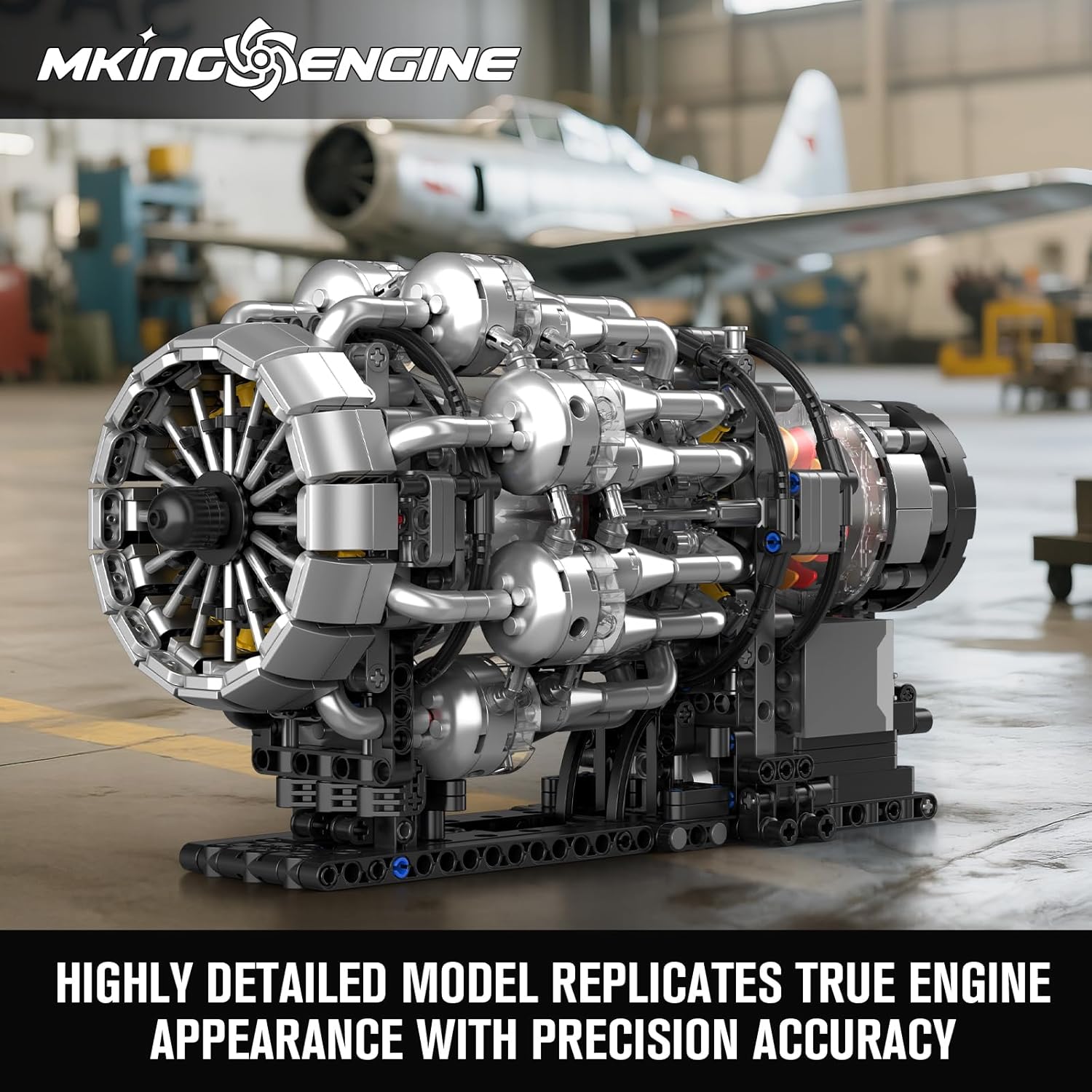 Mould King 10216 Engine Building Blocks Set - immagine 2