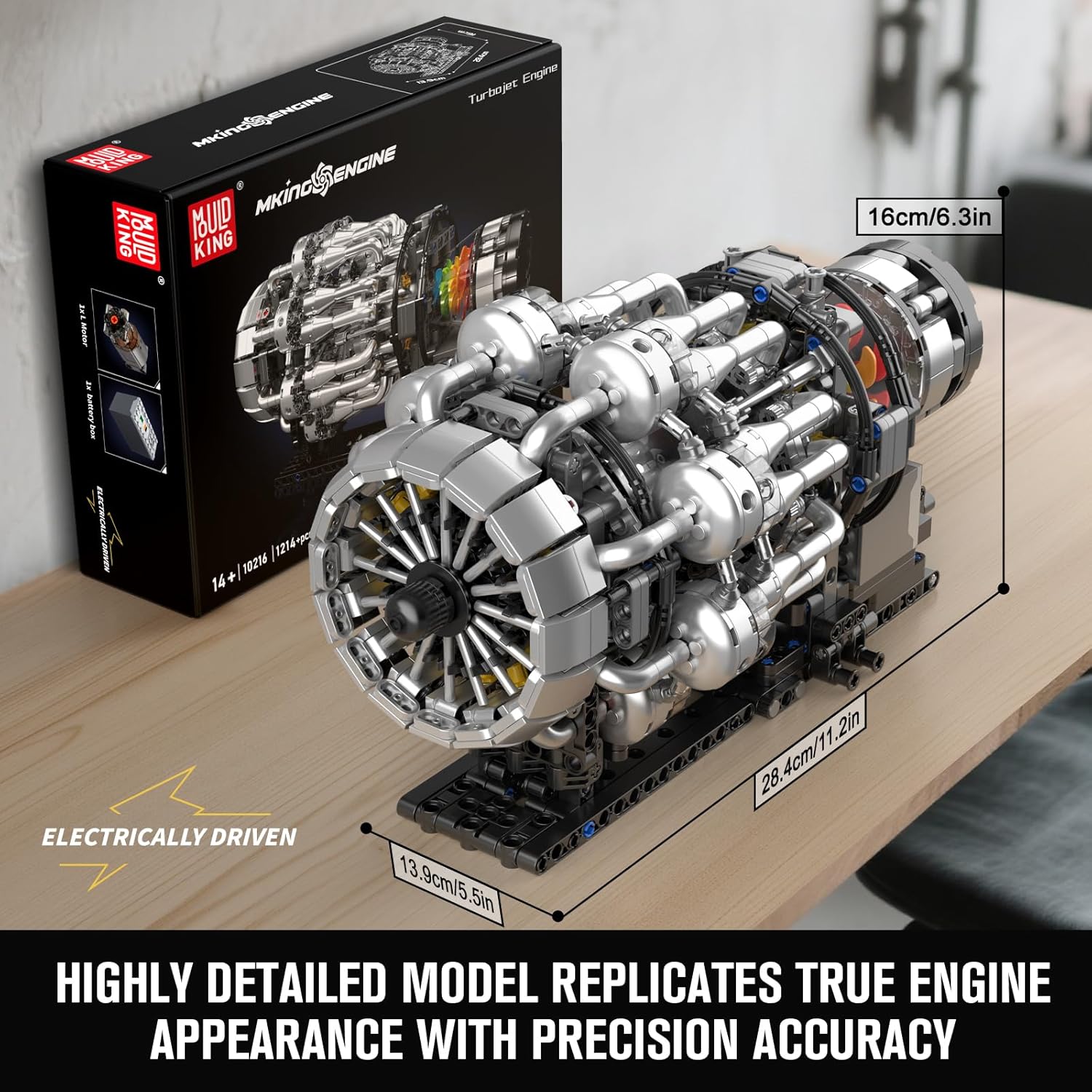 Mould King 10216 Engine Building Blocks Set - immagine 3