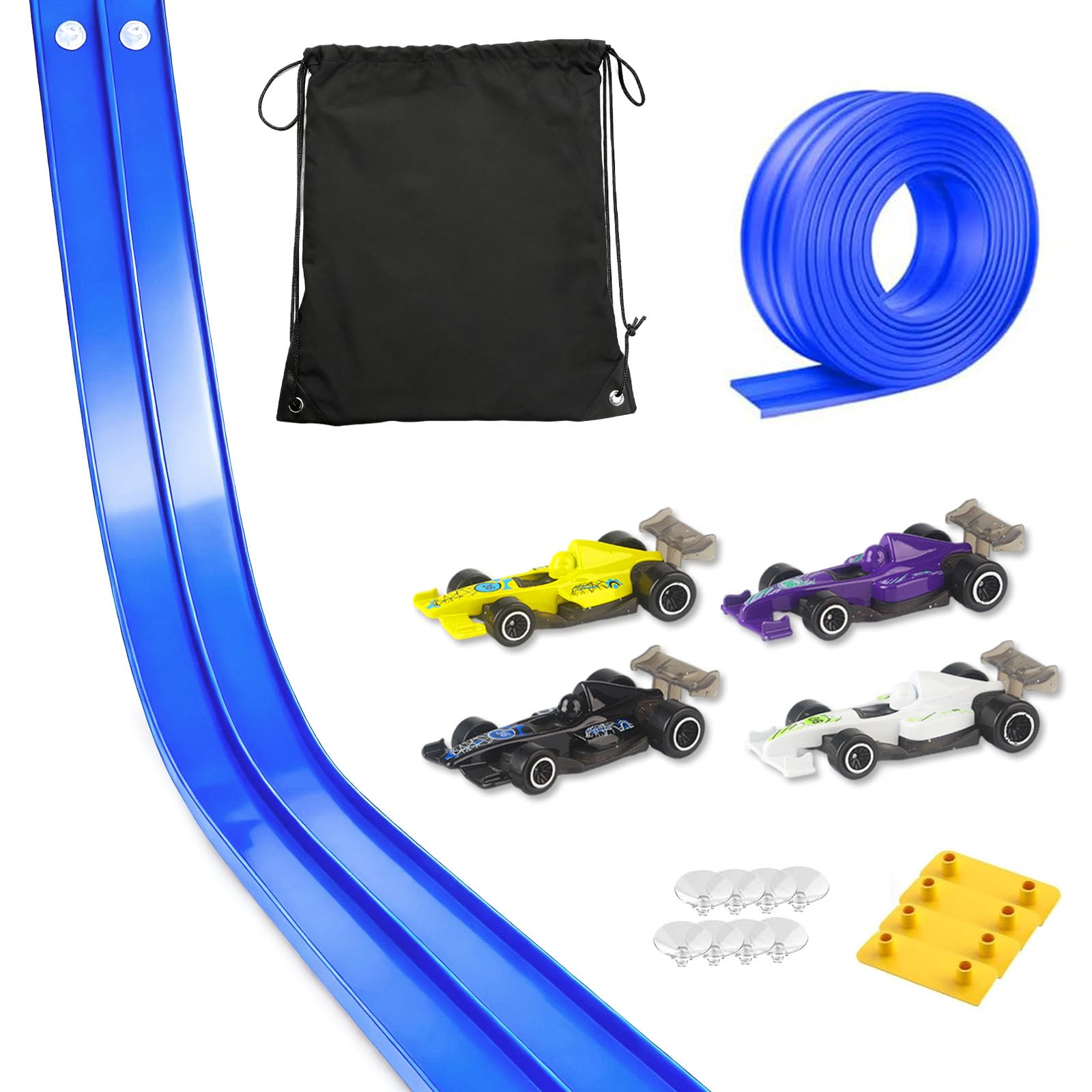 Pista Macchine Flessibile 5m con Rampe