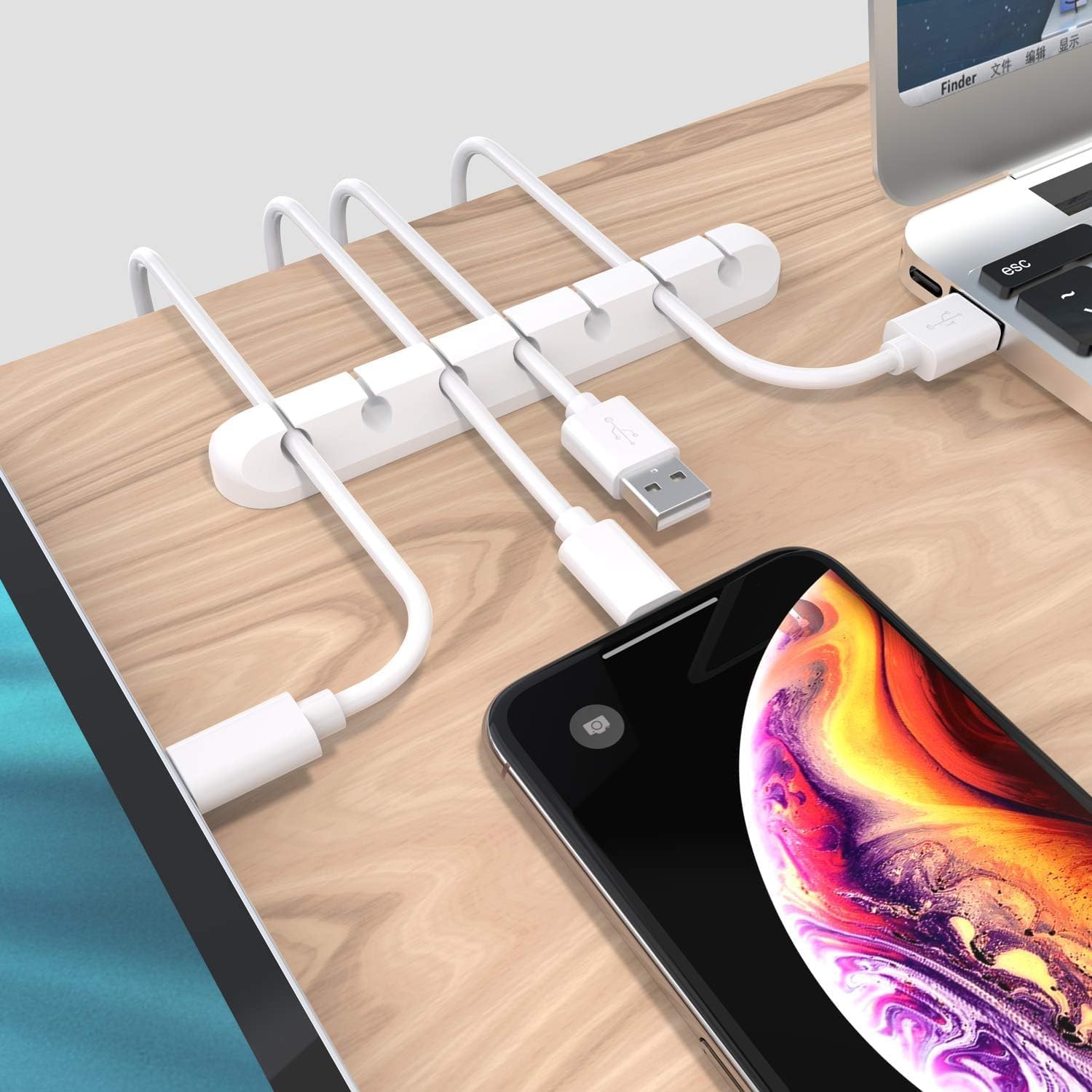 Soulwit® Organizer a Clip per Cavo (3 Pezzi) - immagine 2