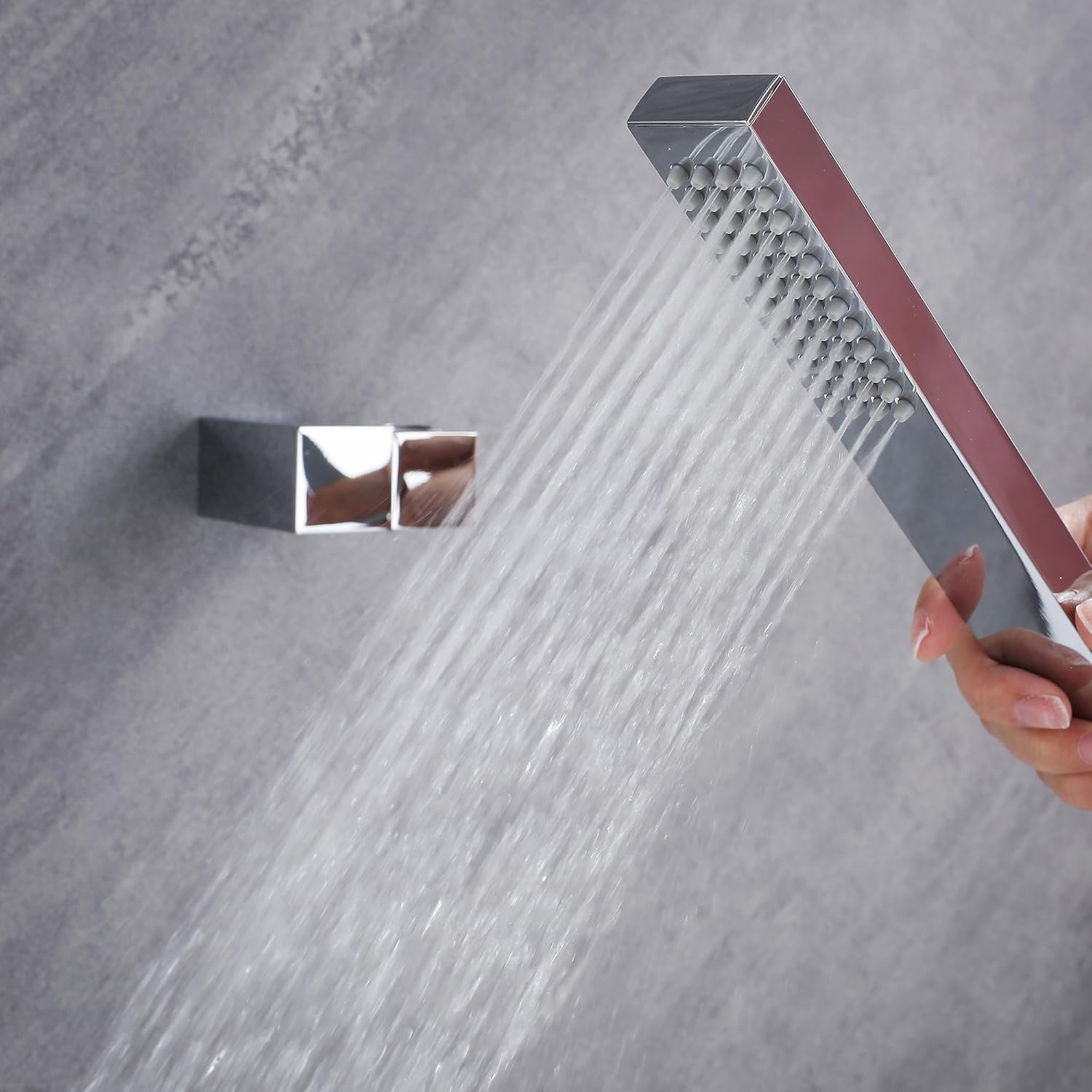 Miscelatore Vasca a Cascata da Incasso a Parete - immagine 5