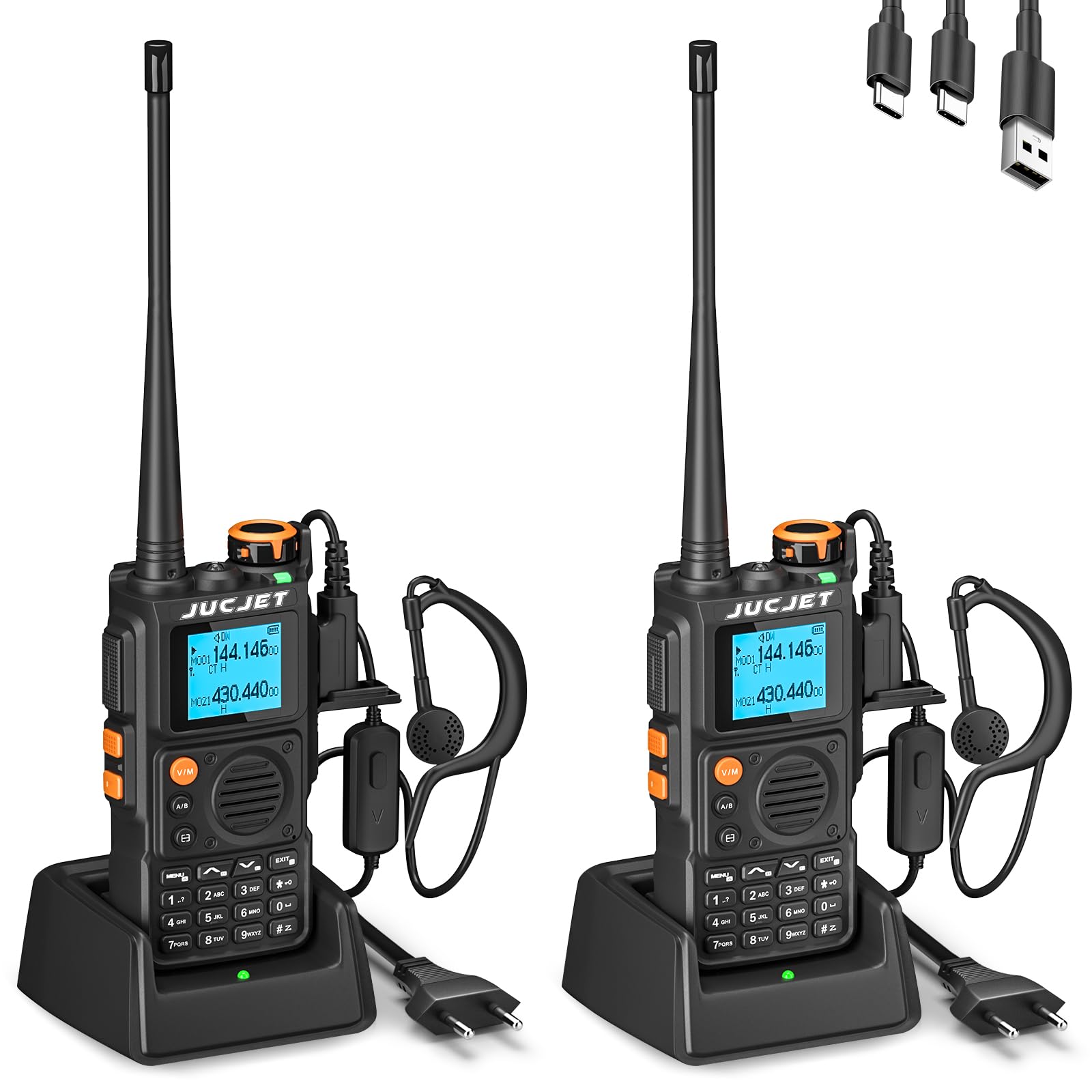 Jucjet K6 Walkie Talkie DualBand (2 pezzi)