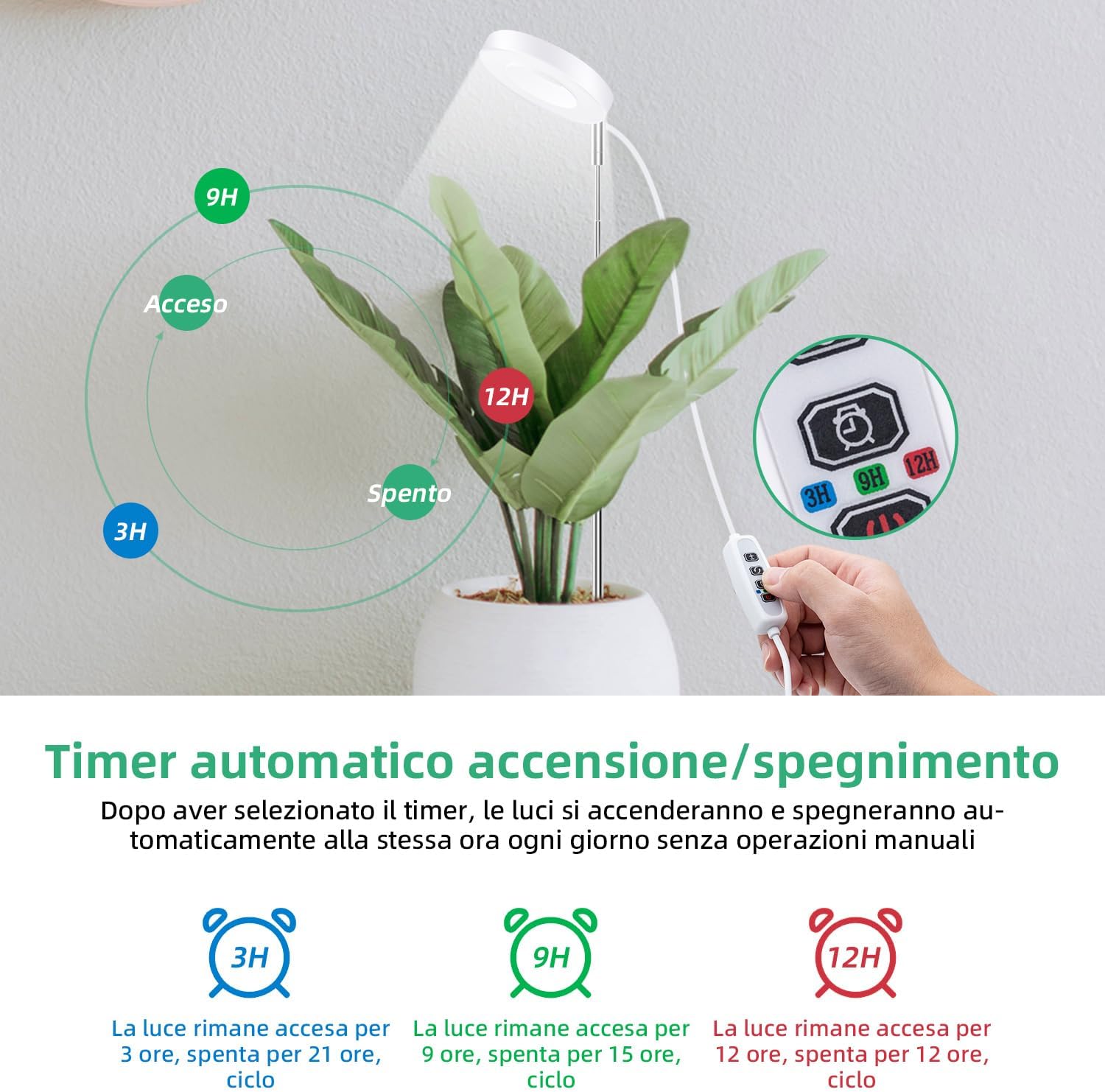 Mcbazel Lampada per Piante da Interno Spettro Completo - immagine 5