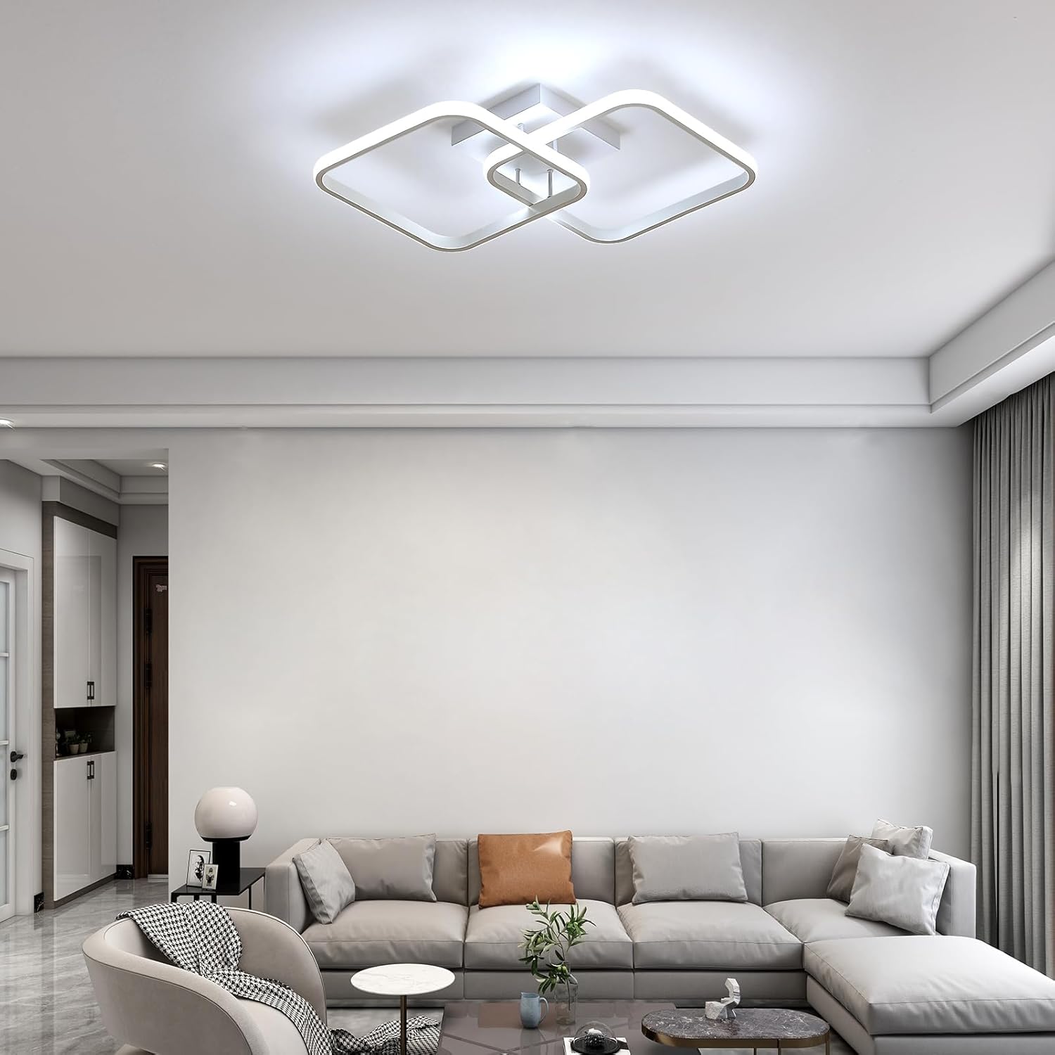 Osairous Plafoniera LED Soffitto 42W 4700LM 64CM - immagine 2