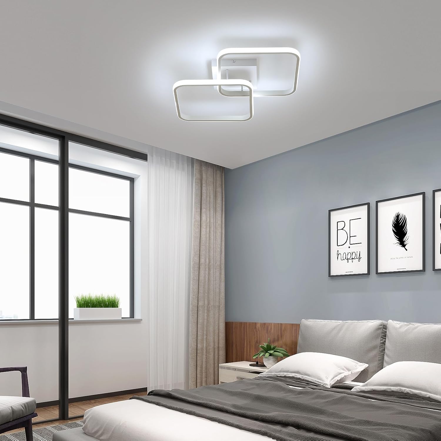 Osairous Plafoniera LED Soffitto 42W 4700LM 64CM - immagine 7