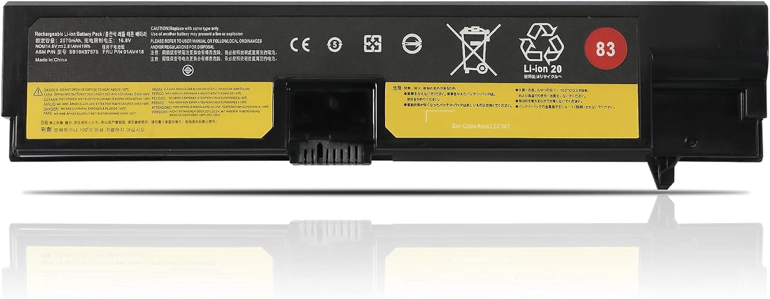 K Kyuer Batteria 41Wh per Lenovo ThinkPad E570 E570C E575 - immagine 1