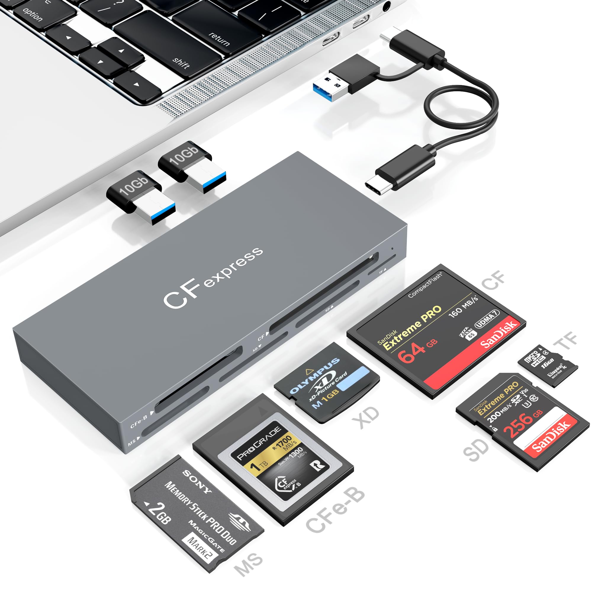 Lettore Schede CFexpress Tipo B USB 3.2 Gen 2 10Gbps