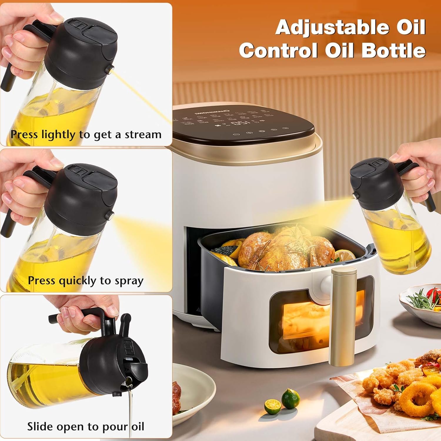 Blendura Spruzzino Olio 2 in 1 per Friggitrice Aria 470ml - immagine 4