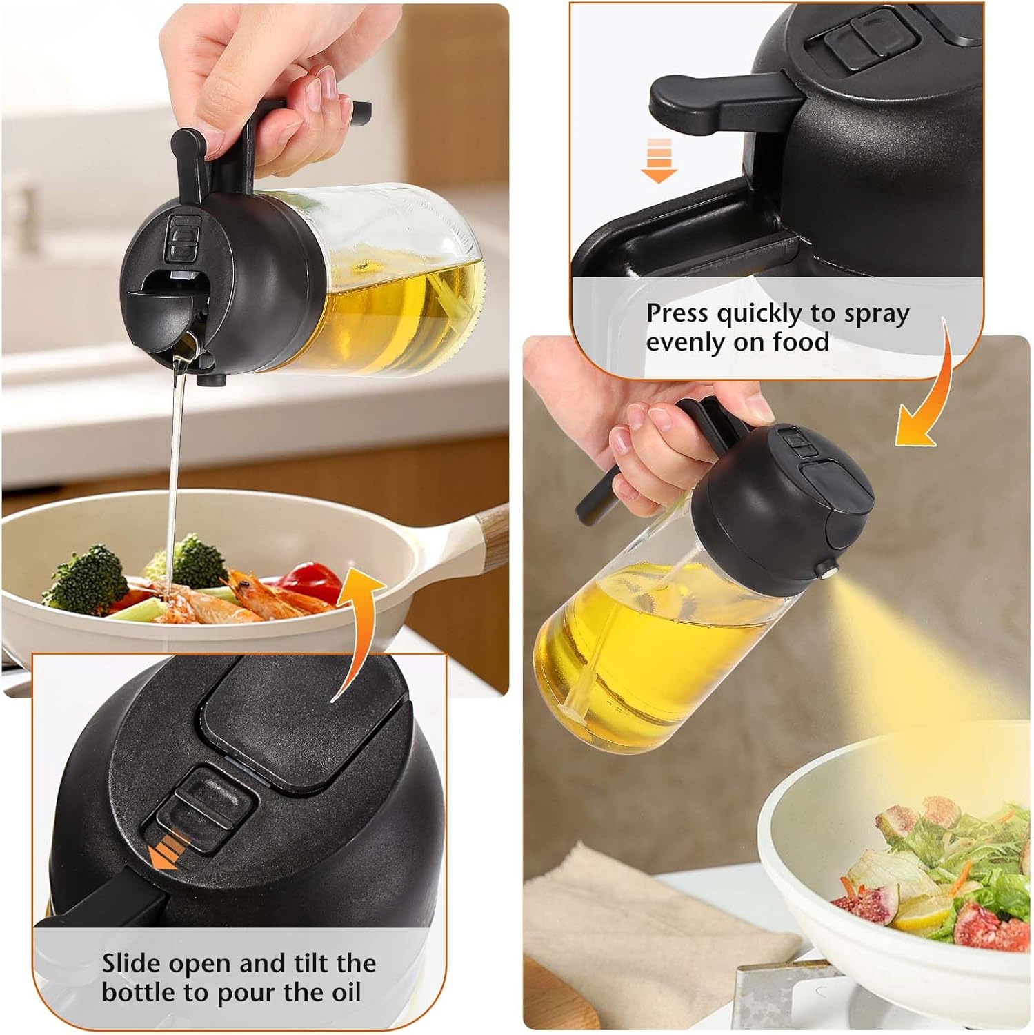 Blendura Spruzzino Olio 2 in 1 per Friggitrice Aria 470ml - immagine 5