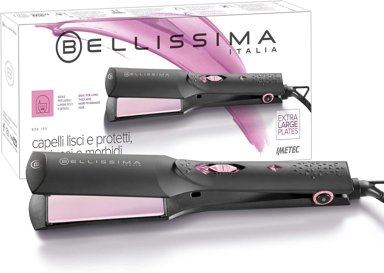 Bellissima Imetec B26 100 Piastra per Capelli Extra Large - immagine 1