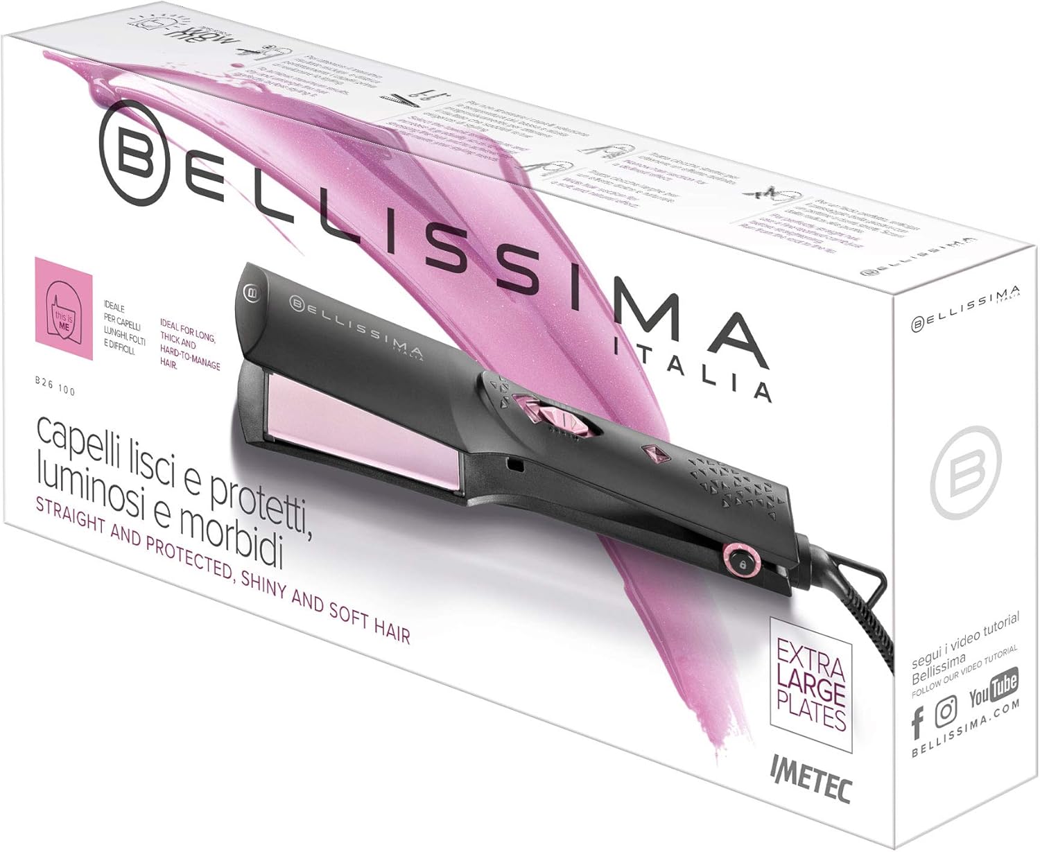 Bellissima Imetec B26 100 Piastra per Capelli Extra Large - immagine 9