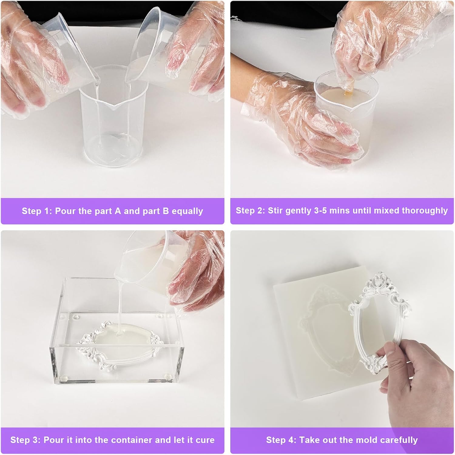 Silicone per Stampi 20A, 2L Liquido Trasparente - immagine 6