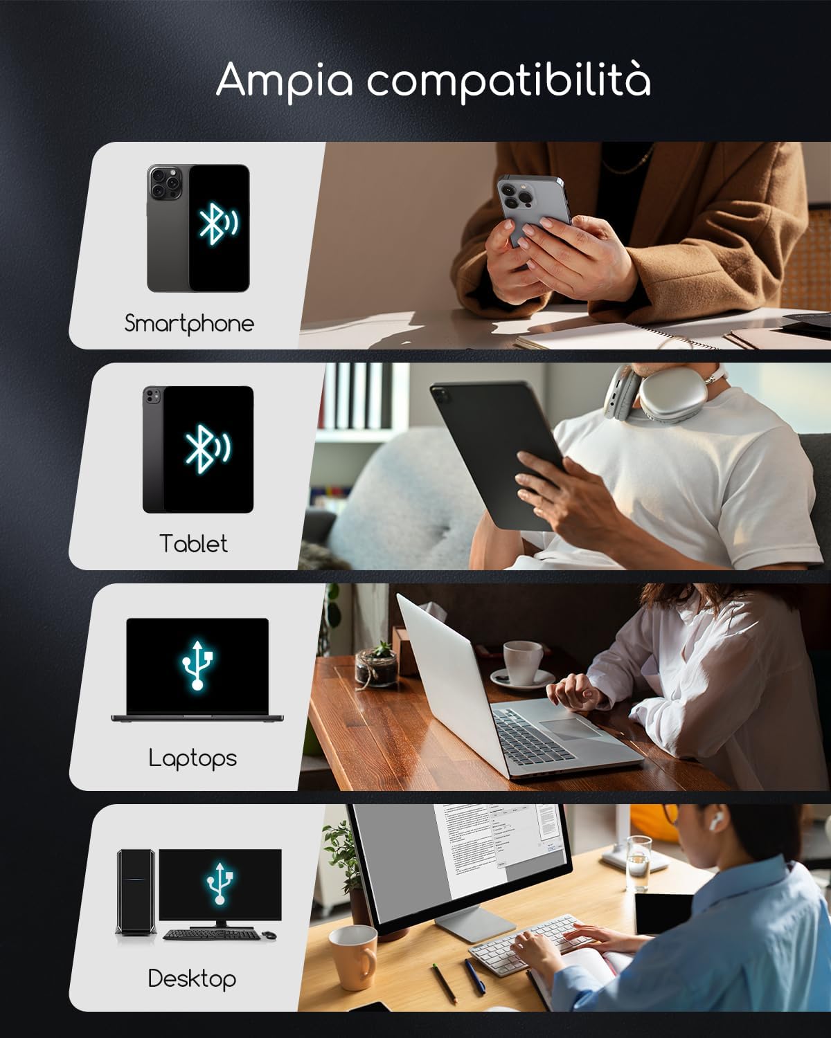 Stampante Portatile A4 Termica Wireless Bluetooth - immagine 2