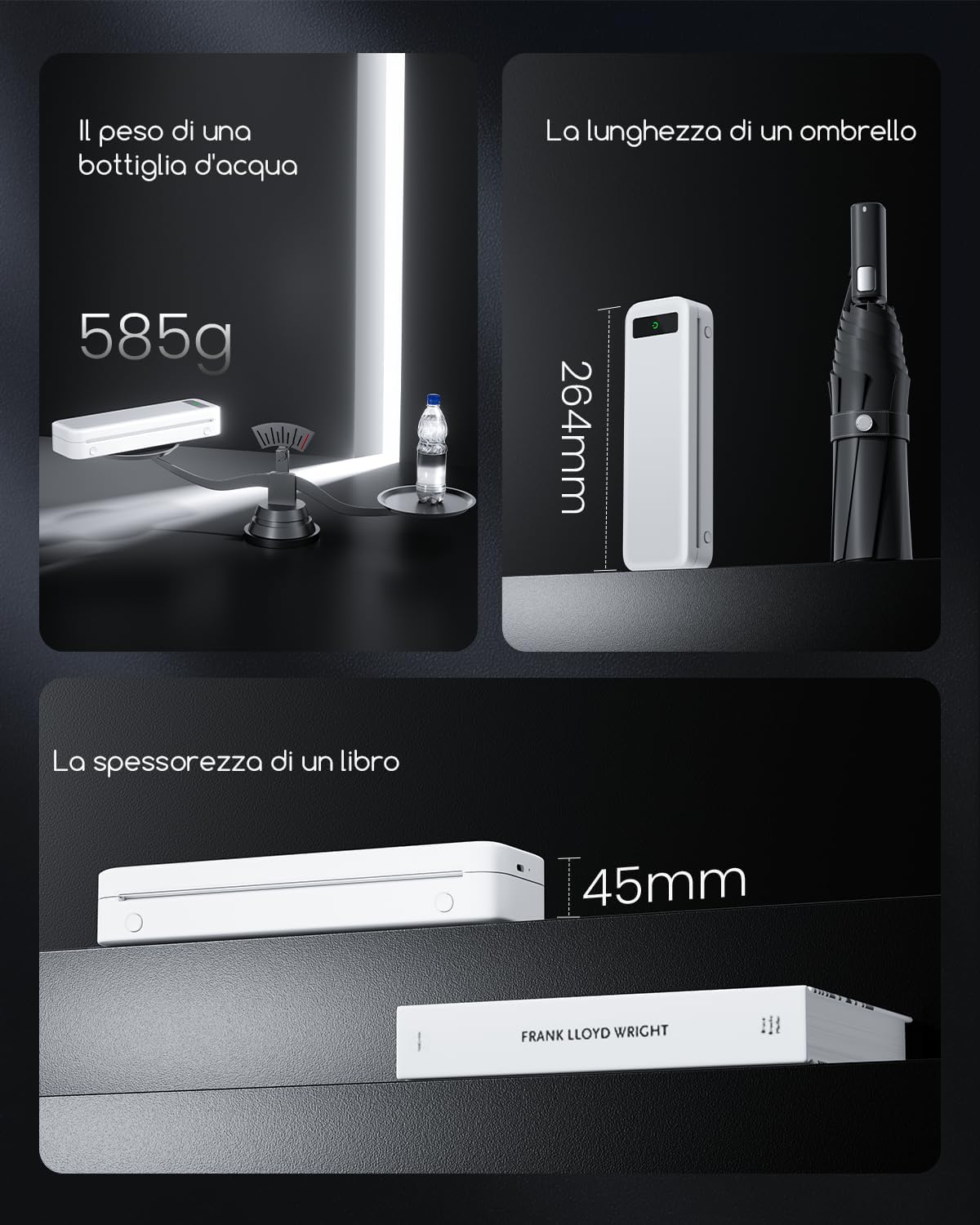 Stampante Portatile A4 Termica Wireless Bluetooth - immagine 7