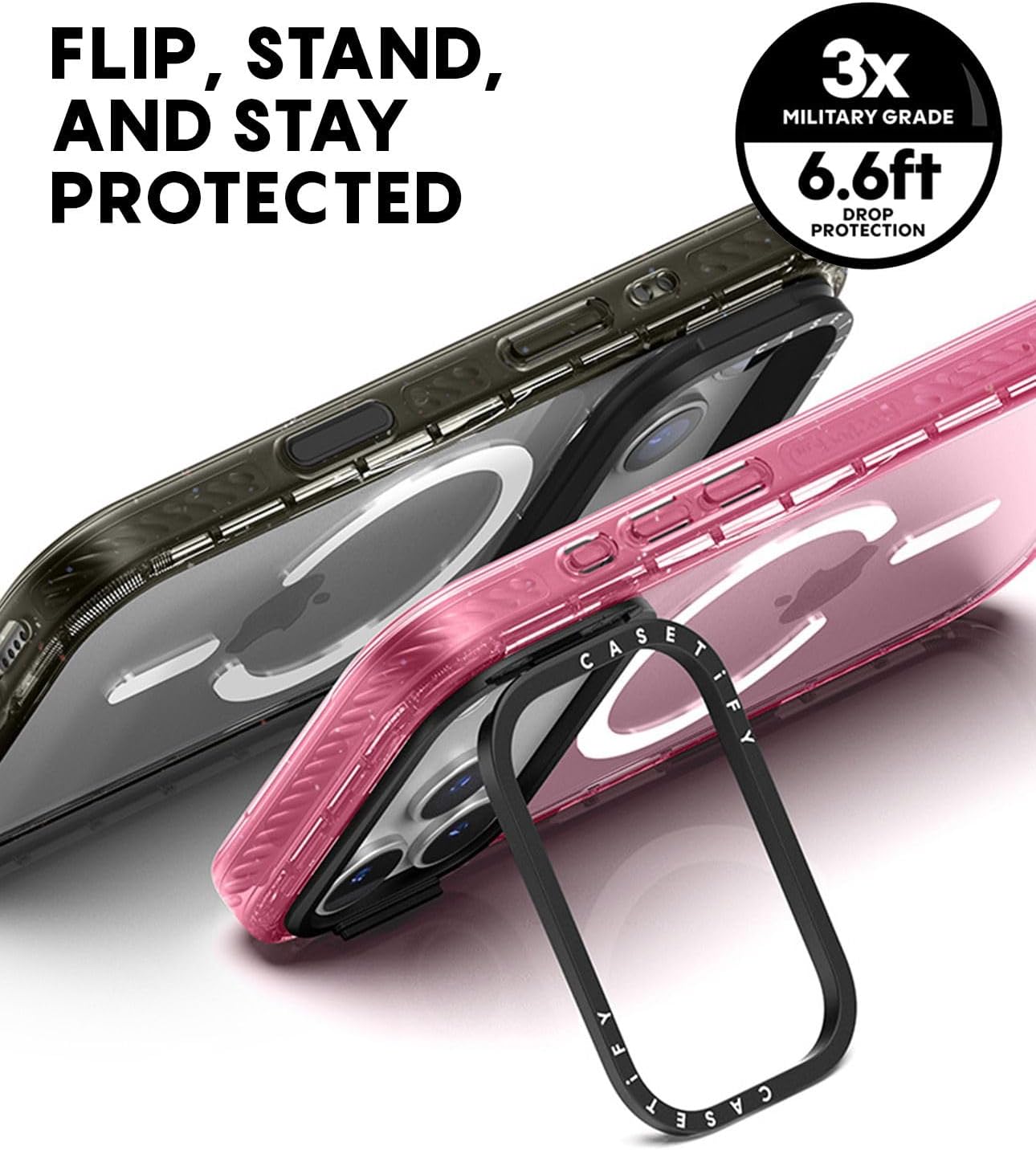 Casetify Impact Ring - Custodia per iPhone 17, Nero - immagine 6