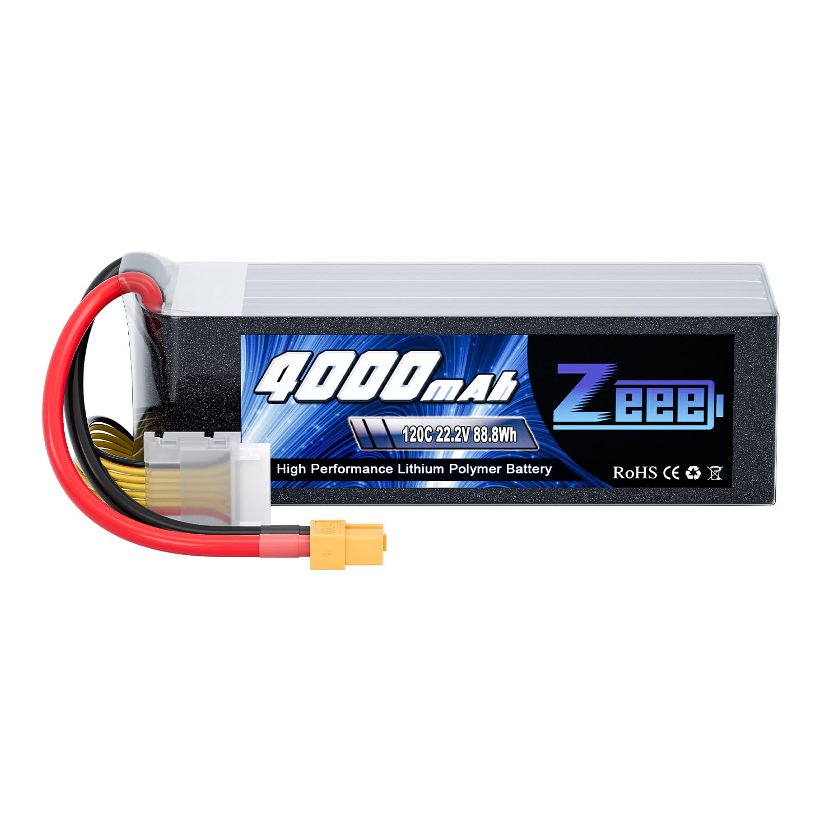Zeee 6S LiPo 4000mAh 22.2V 120C Batteria Softpack