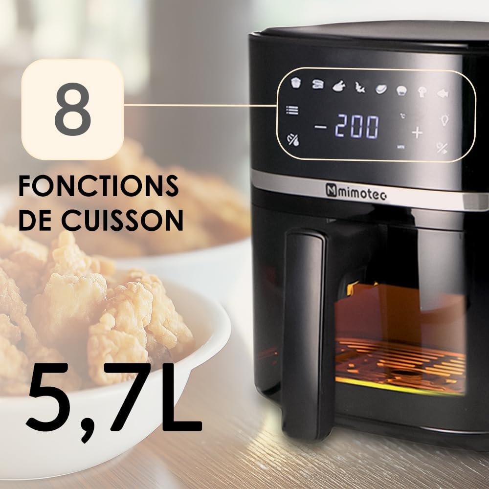 Friggitrice ad Aria Roa Touch 5,7L - 1700W - immagine 4