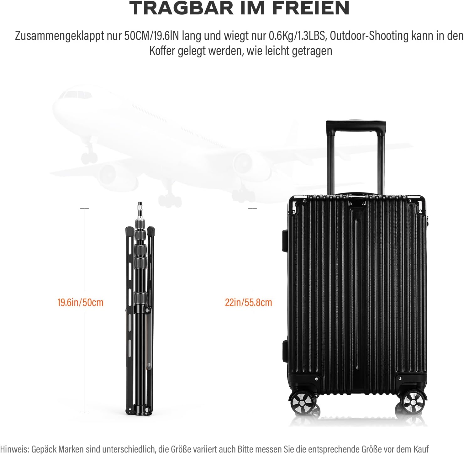 Soonpho Treppiede Supporto Luce 2,6m con Adattatore - immagine 7