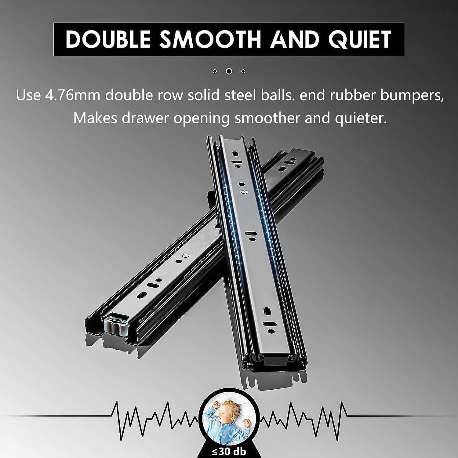 Aolisheng 5 Paia Guide per Cassetti 600mm - immagine 3