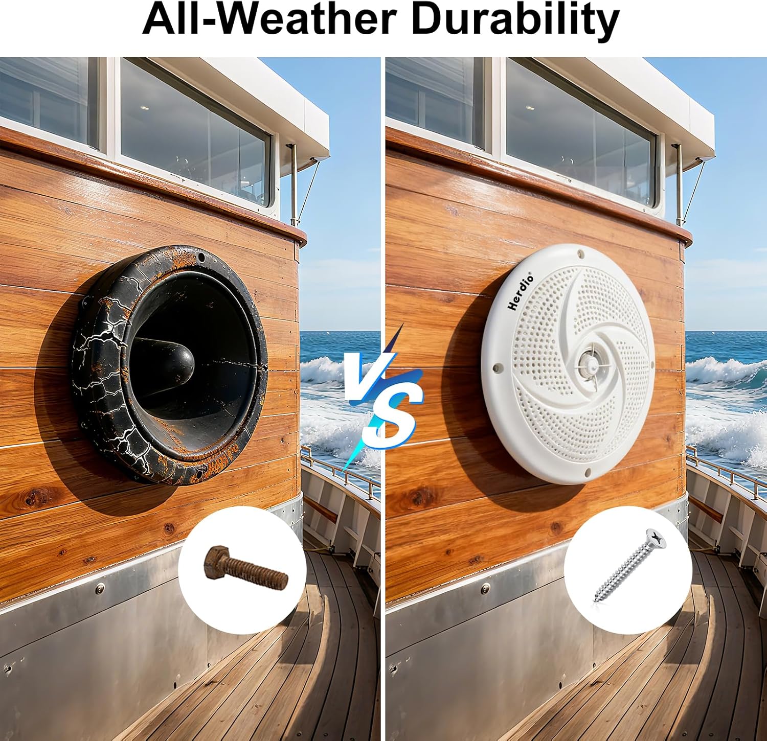 Herdio Altoparlanti Marini Impermeabili 6.5 pollici - immagine 8