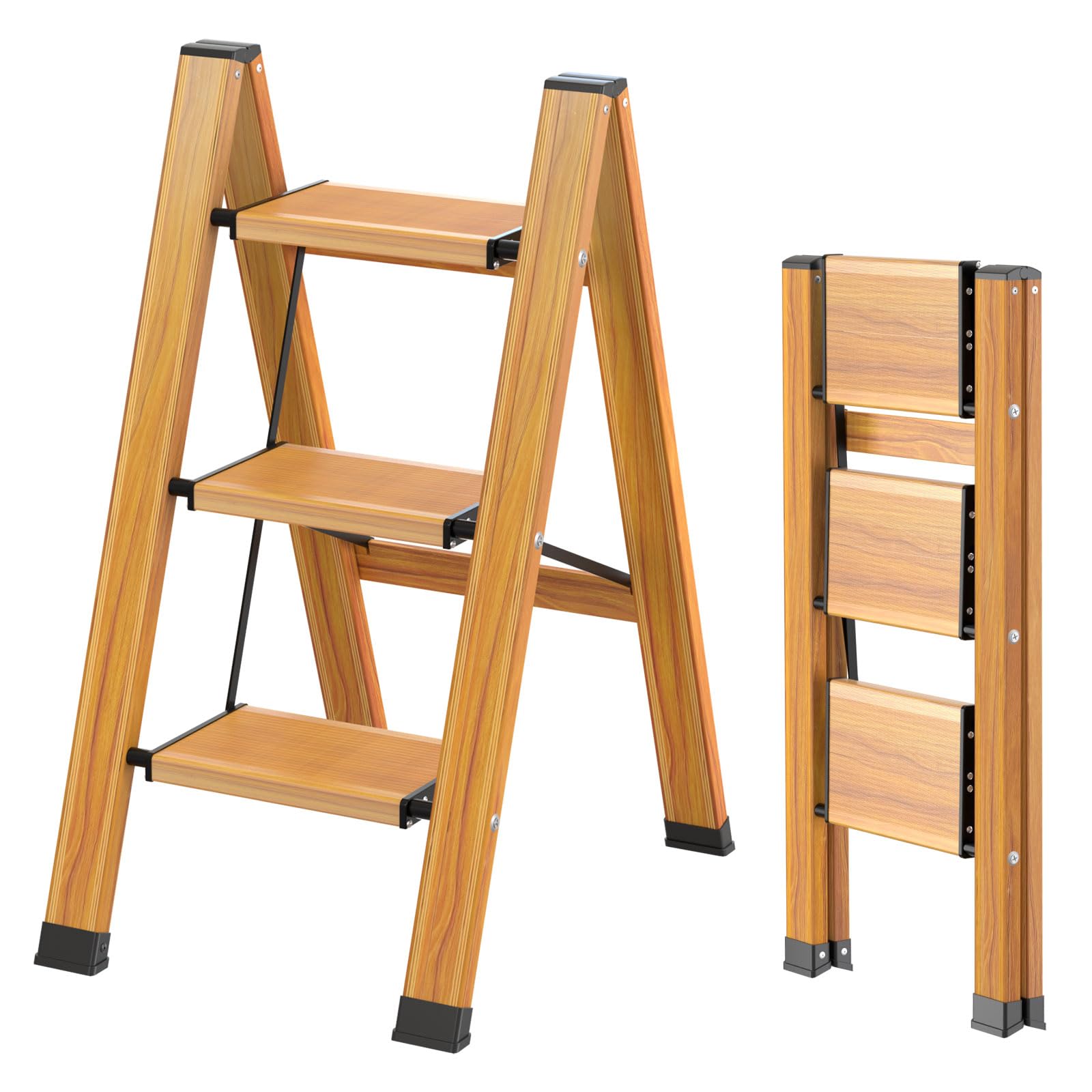 Kulaco Scaletta Pieghevole a 3 Gradini in Alluminio